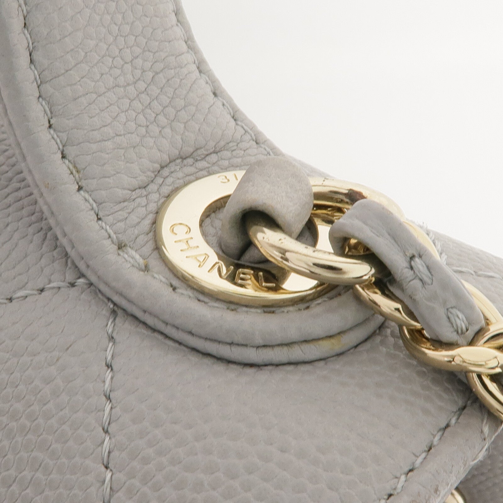 CHANEL 牛皮皮革2way Chain Shoulder Bag金扣手挽肩背兩用袋