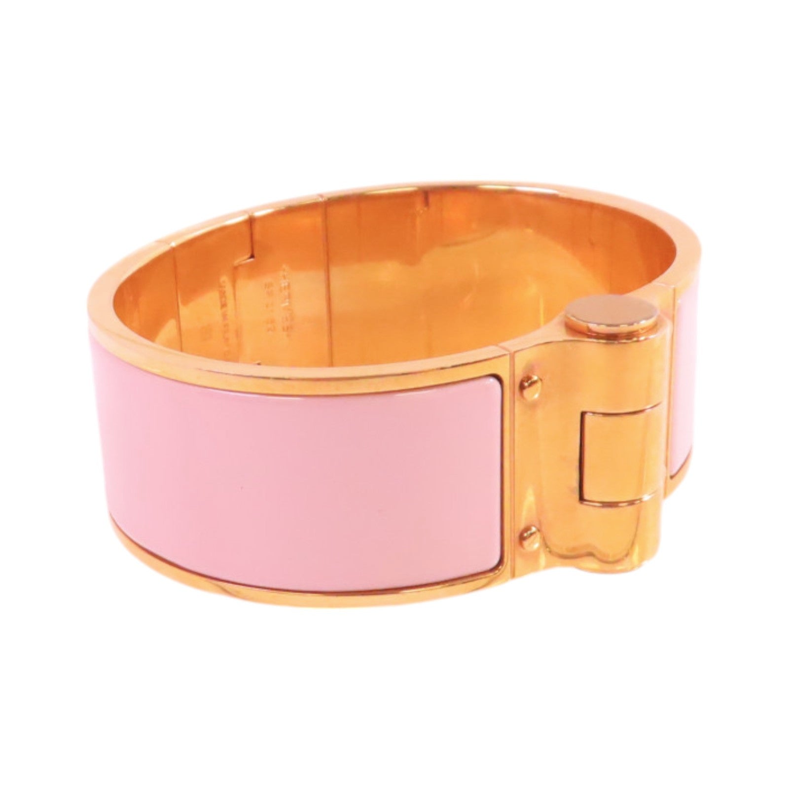 HERMES 鍍金/琺瑯Bracelet金扣手鐲