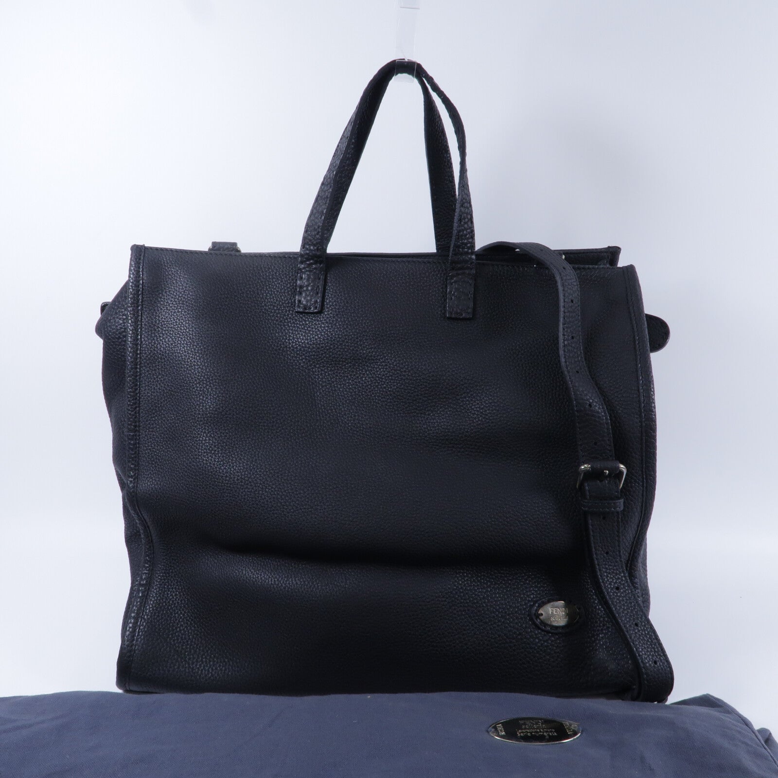 FENDI Roman Leather Selleria 2 Way Bag手挽肩背兩用袋