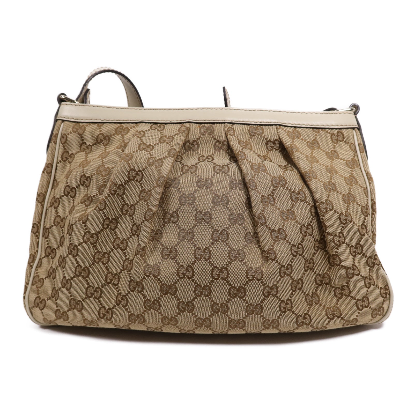GUCCI 帆布Shoulder Bag金扣肩背袋