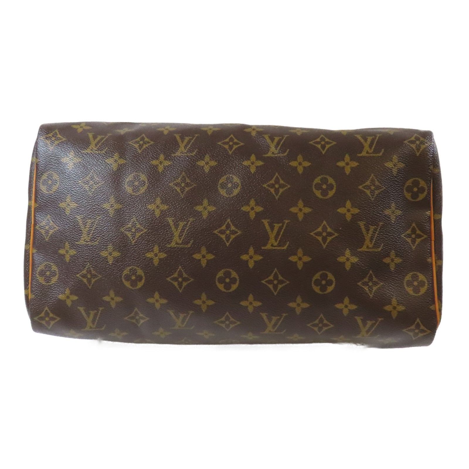 LOUIS VUITTON Monogram Speedy 35金扣手挽袋啡色