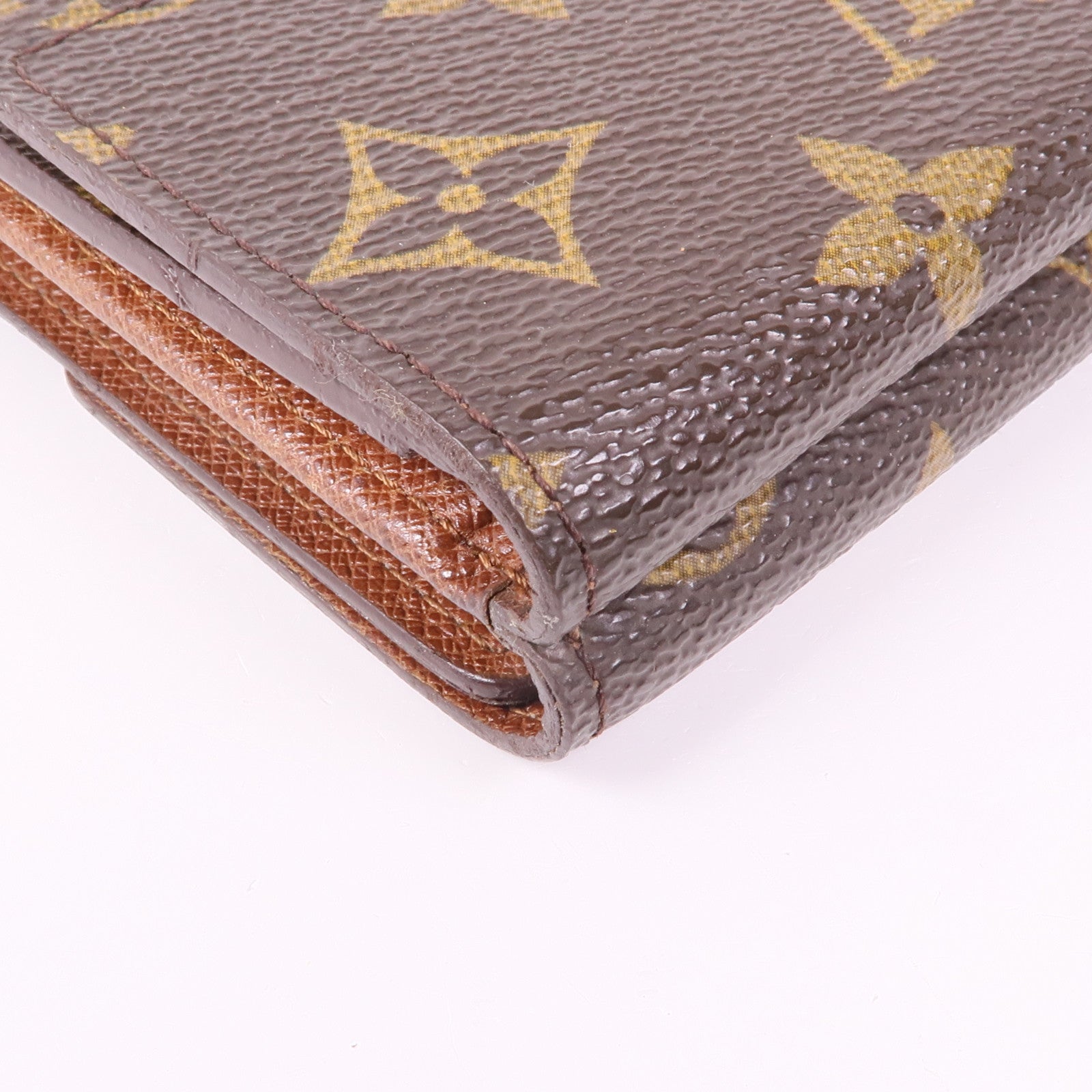 LOUIS VUITTON 【激減優惠】Monogram Porte Monnaie Billet Carte Credit Wallet金扣錢包