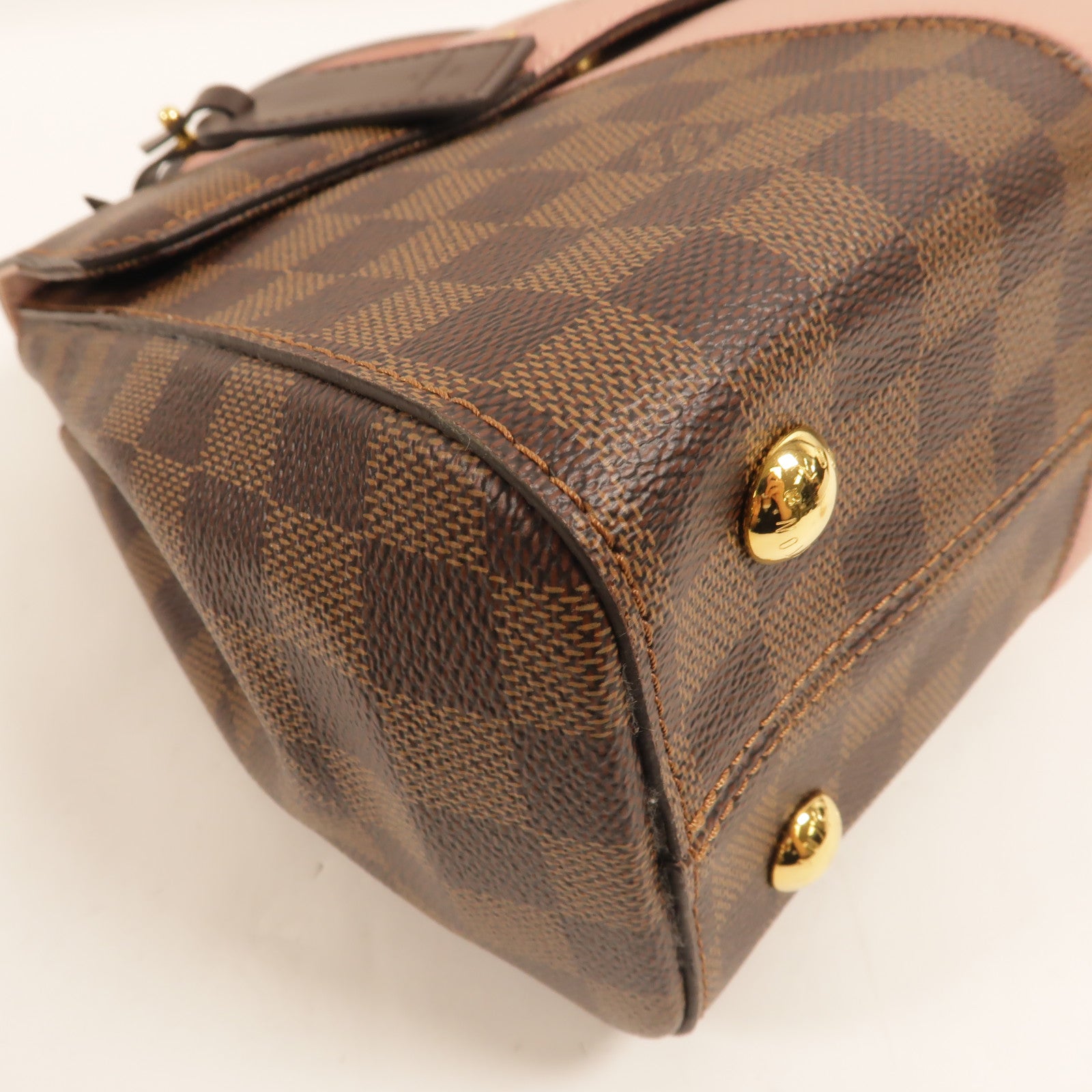 LOUIS VUITTON Damier Bond Street Magnolia金扣手挽肩背兩用袋