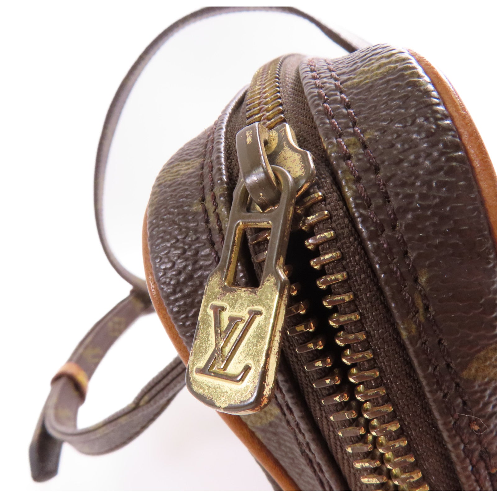 LOUIS VUITTON Monogram Marly Bandouliere金扣肩背袋棕色