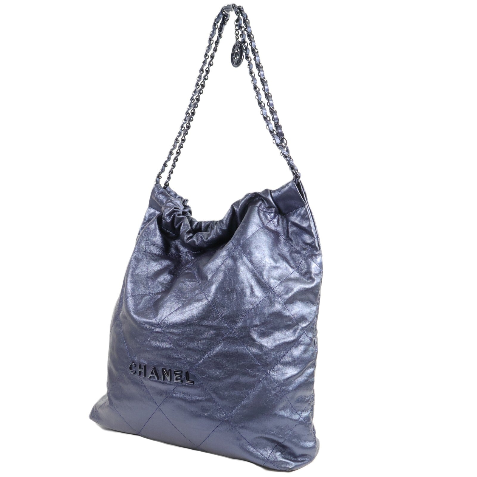 CHANEL 牛皮皮革Chanel 22 Large鏈帶肩背袋