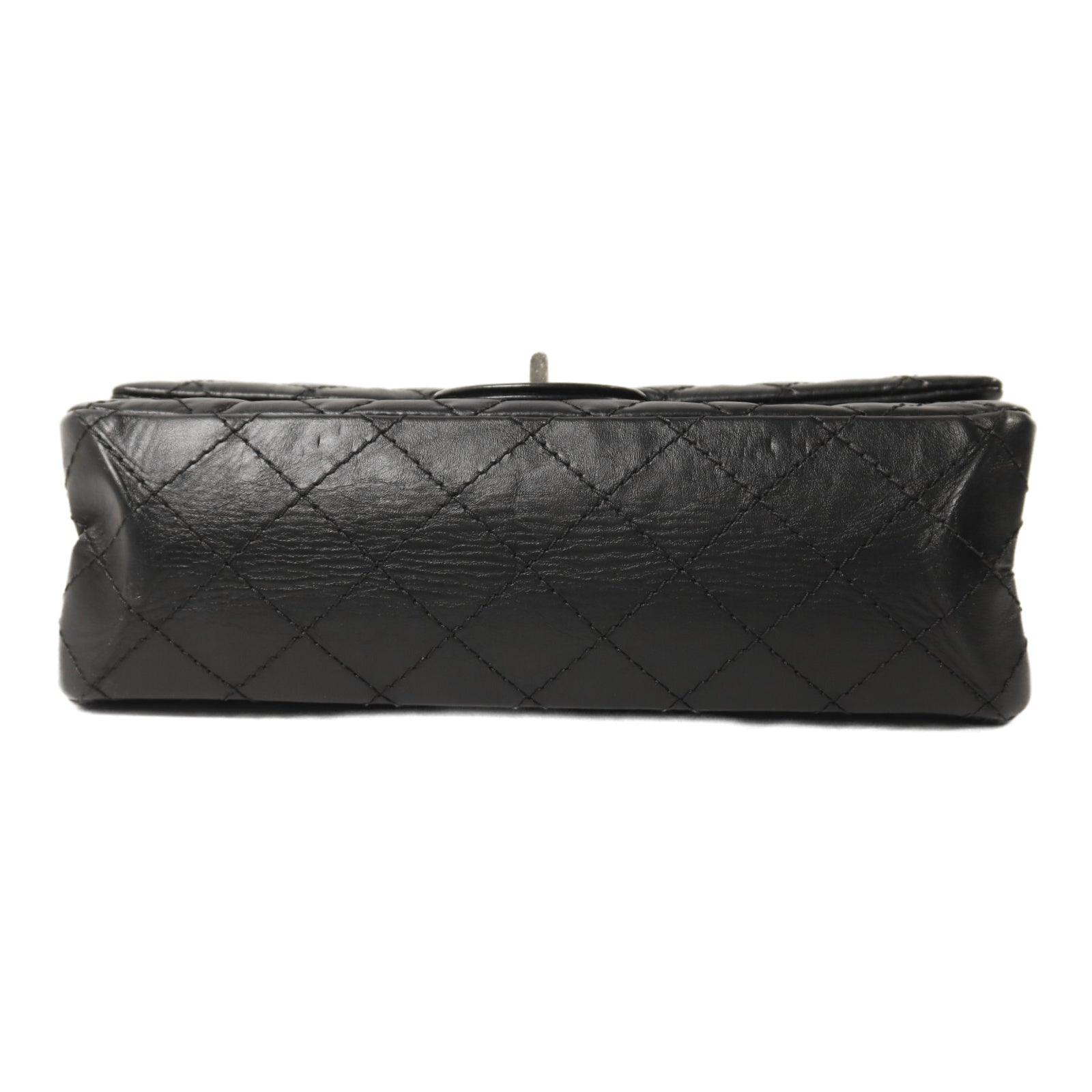 CHANEL 牛皮皮革2.55銀扣鏈帶肩背袋