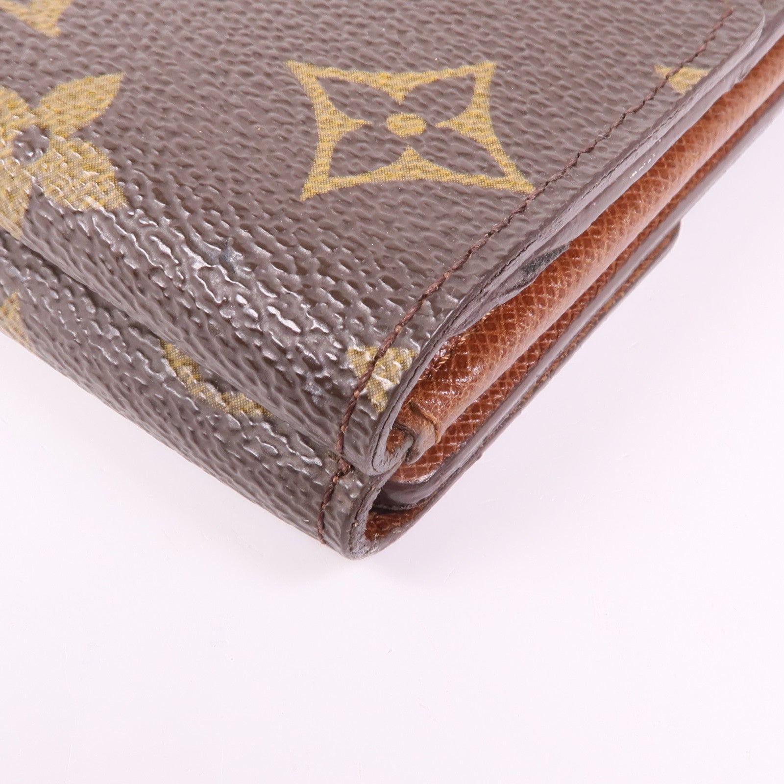 LOUIS VUITTON 【激減優惠】Monogram Porte Monnaie Billet Carte Credit Wallet金扣錢包