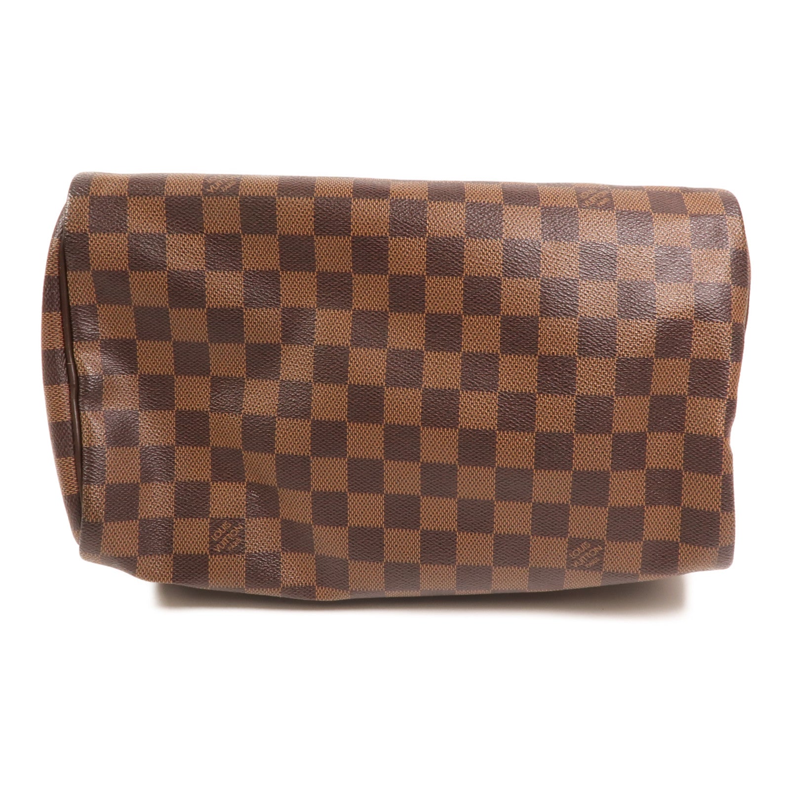 LOUIS VUITTON Damier Speedy 30金扣手挽袋