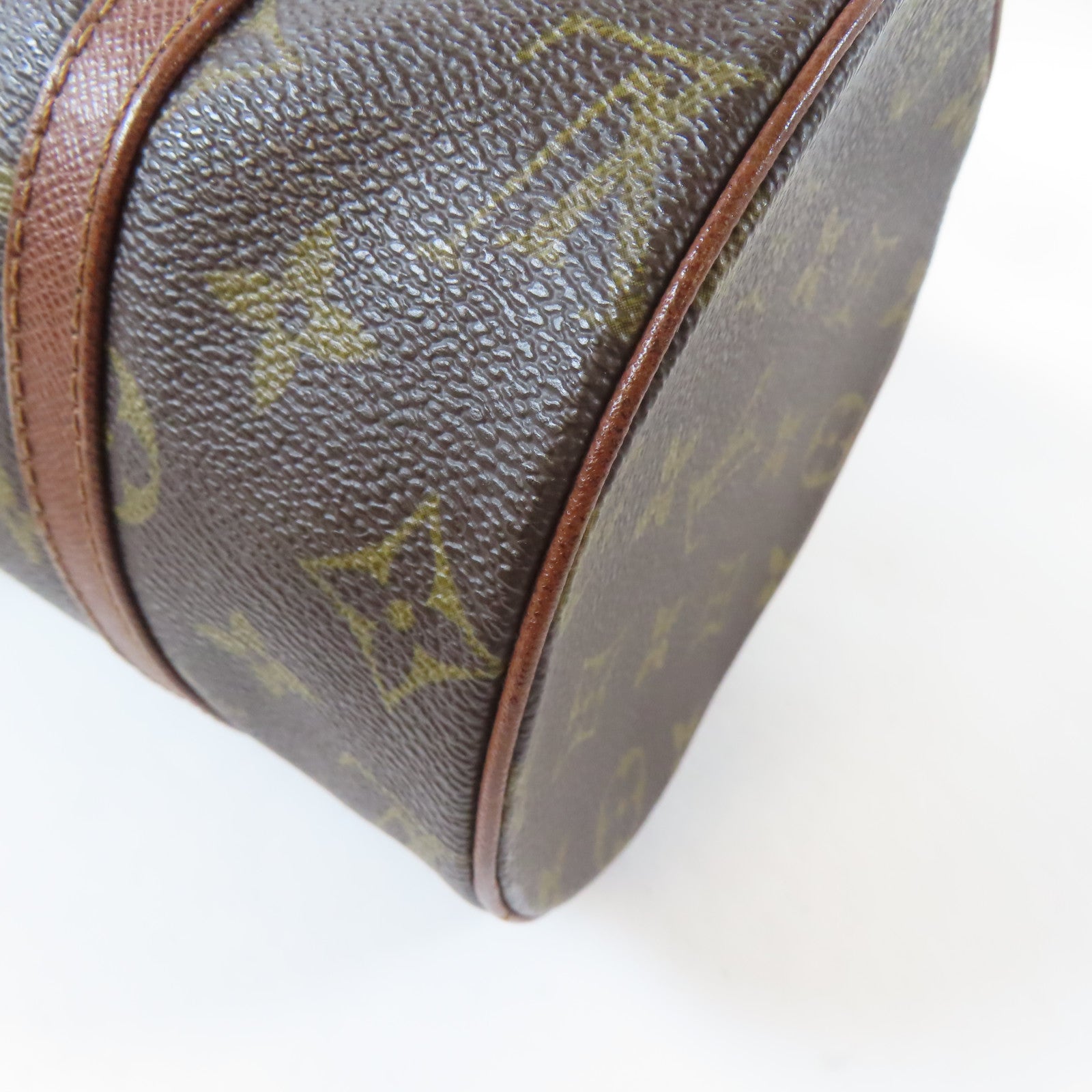 LOUIS VUITTON Monogram Papillon PM金扣肩背袋啡色