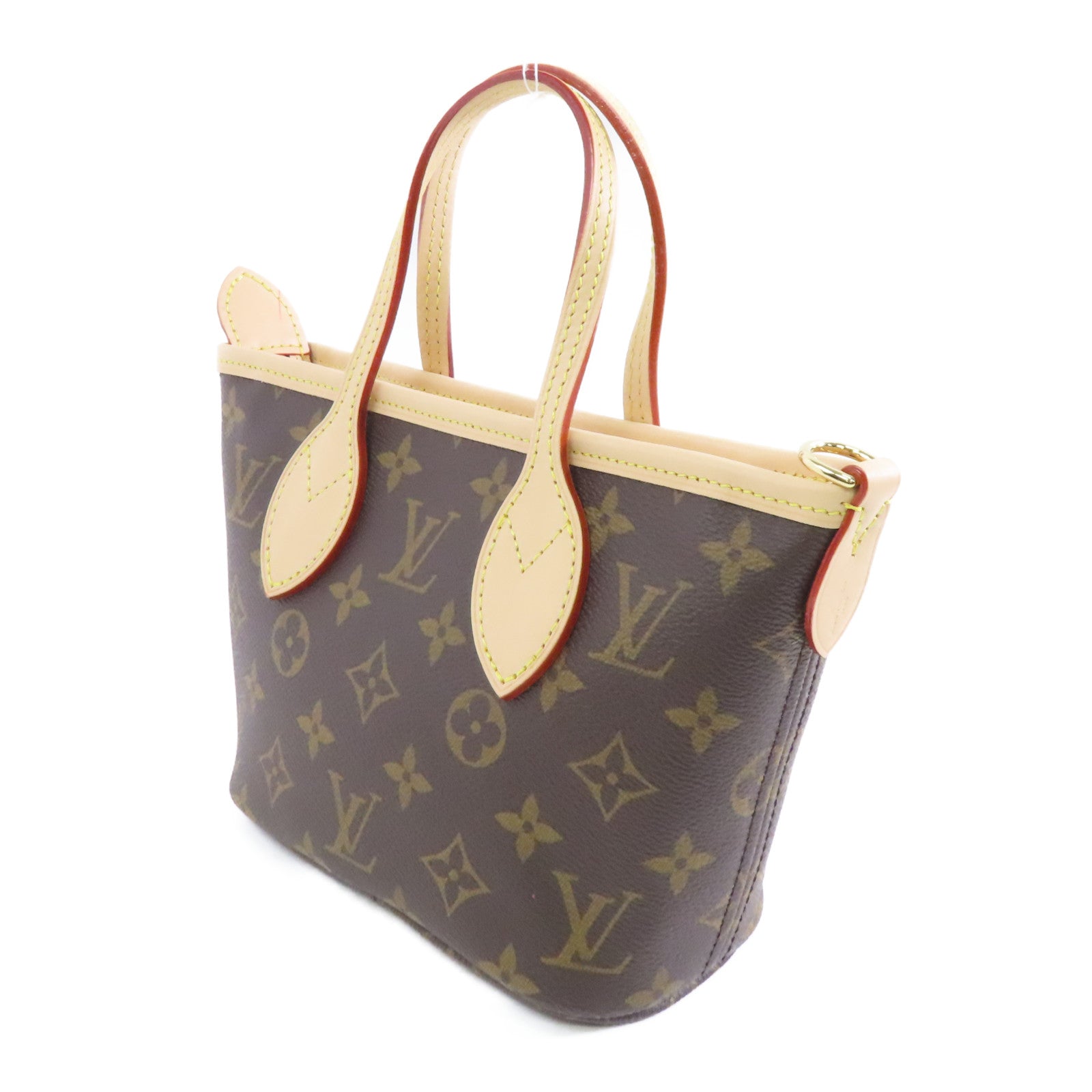 LOUIS VUITTON Monogram Neverfull BB金扣手挽肩背兩用袋啡色