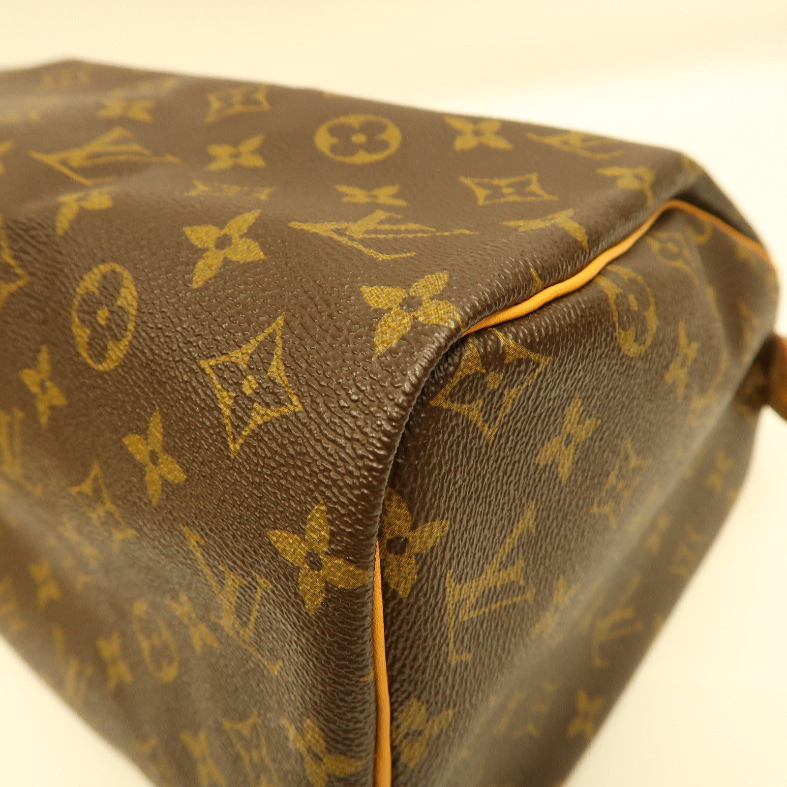 LOUIS VUITTON Monogram Speedy 30金扣手挽袋啡色
