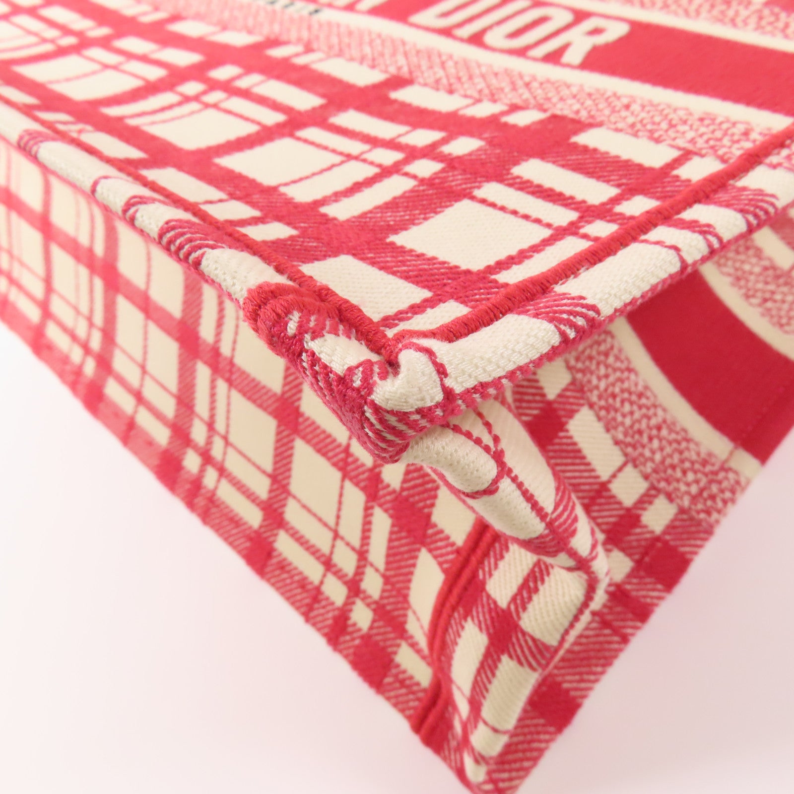 Dior CD Book Tote Canvas Red White