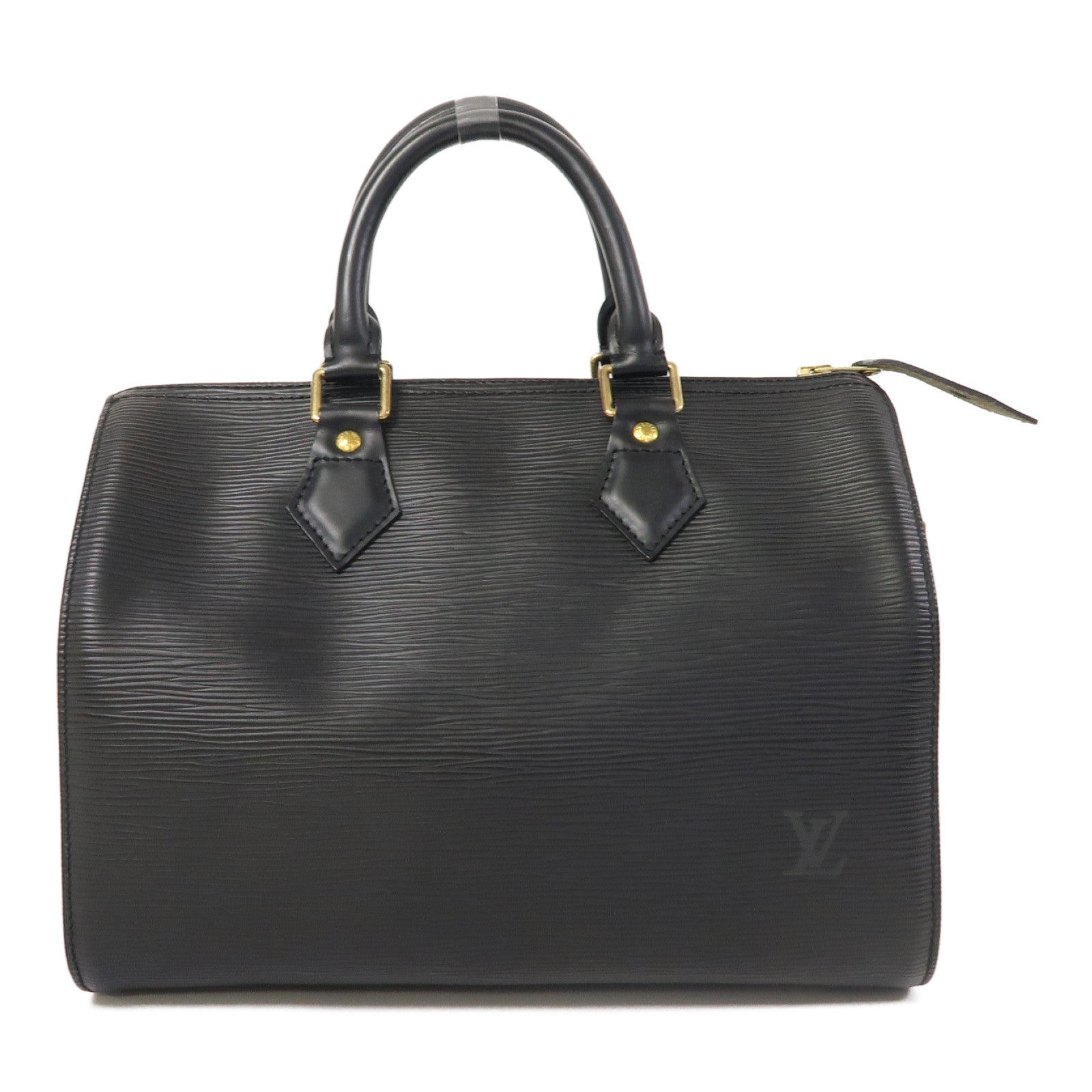 LOUIS VUITTON Epi Speedy 25金扣手挽袋黑色