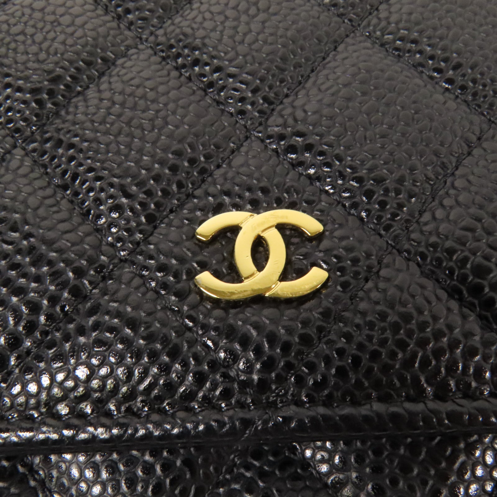 CHANEL 牛皮皮革WOC Wallet On Chain金扣鏈帶肩背袋
