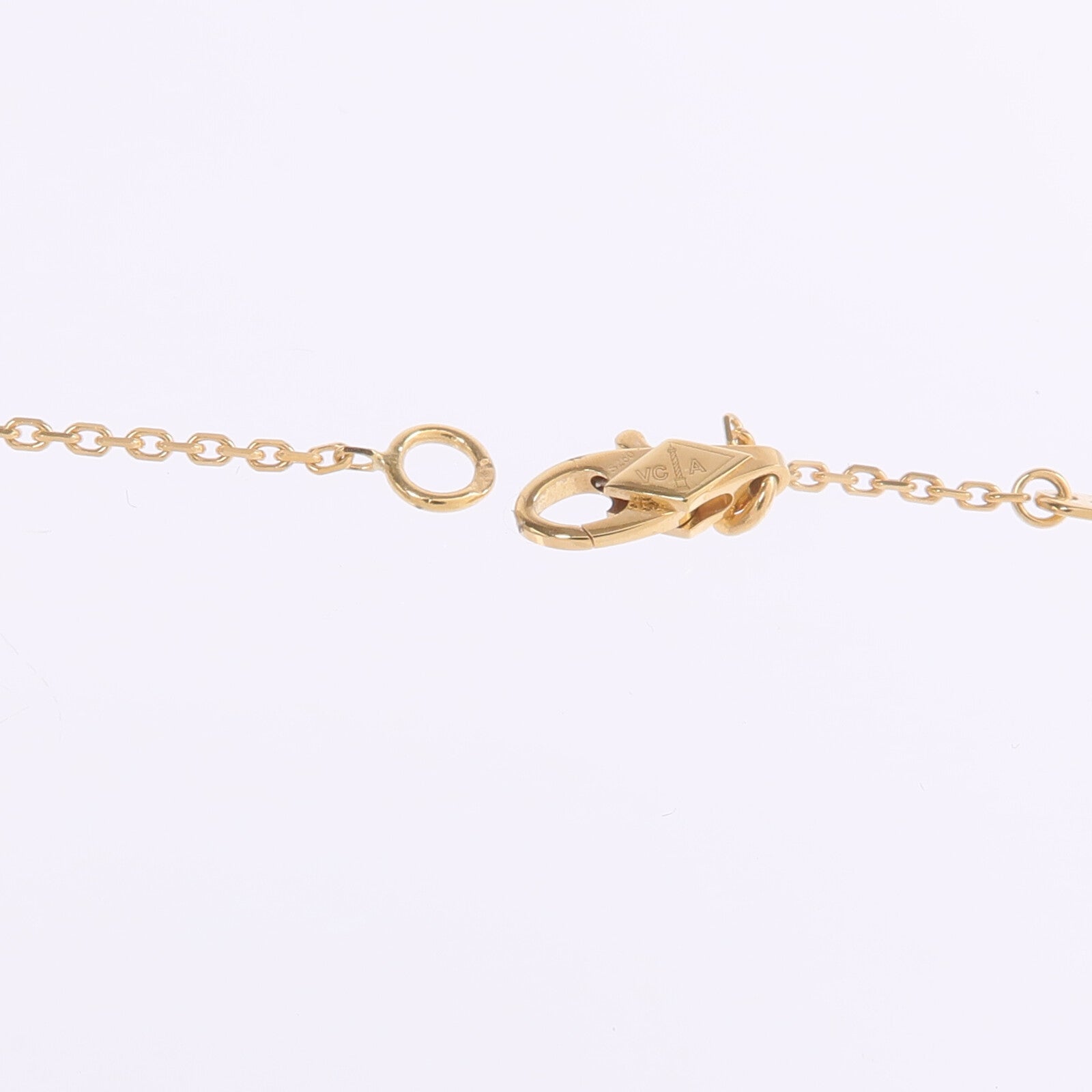 Van Cleef & Arpels 18K黃金/珍珠母貝Sweet Alhambra Pendant項鍊