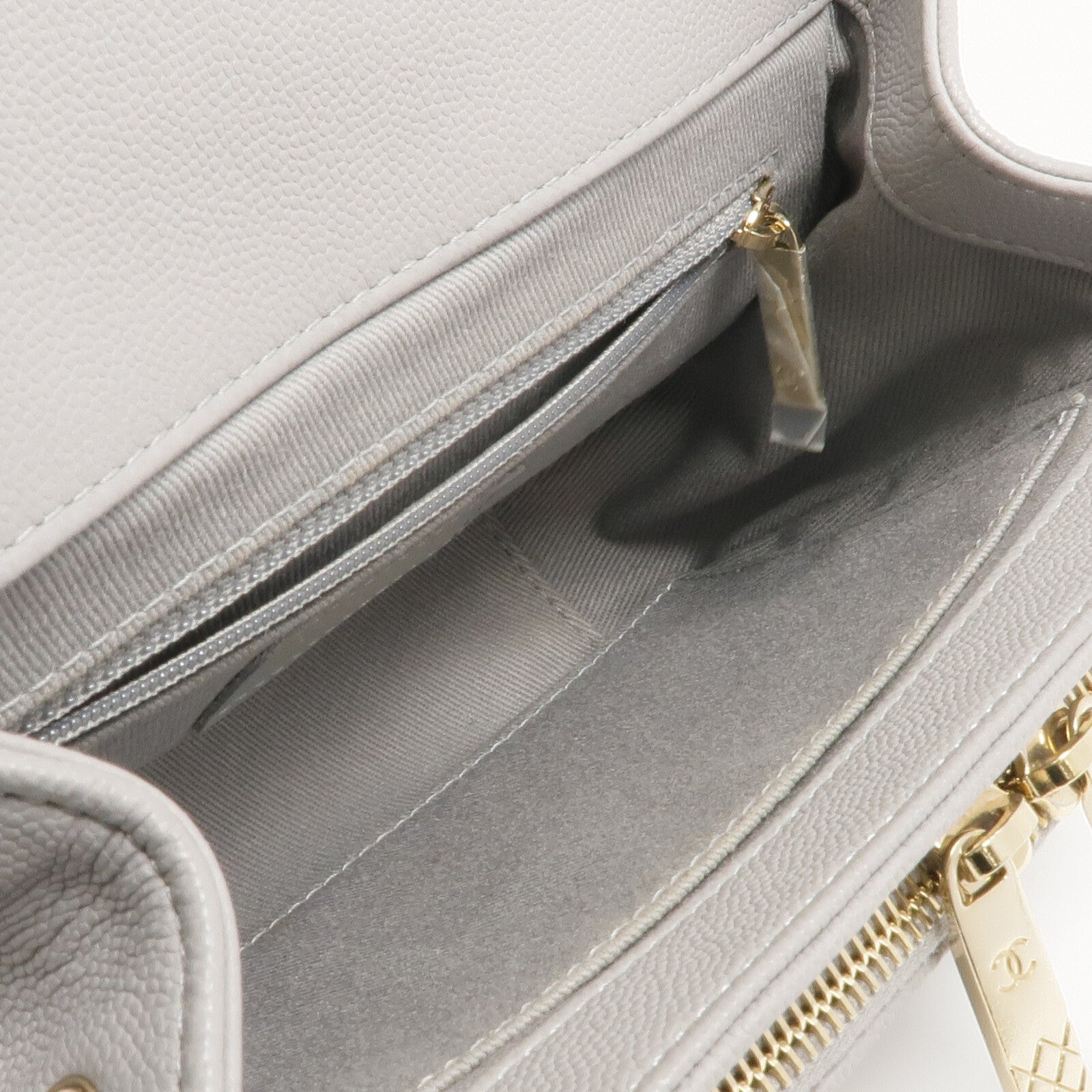CHANEL 牛皮皮革2way Chain Shoulder Bag金扣手挽肩背兩用袋
