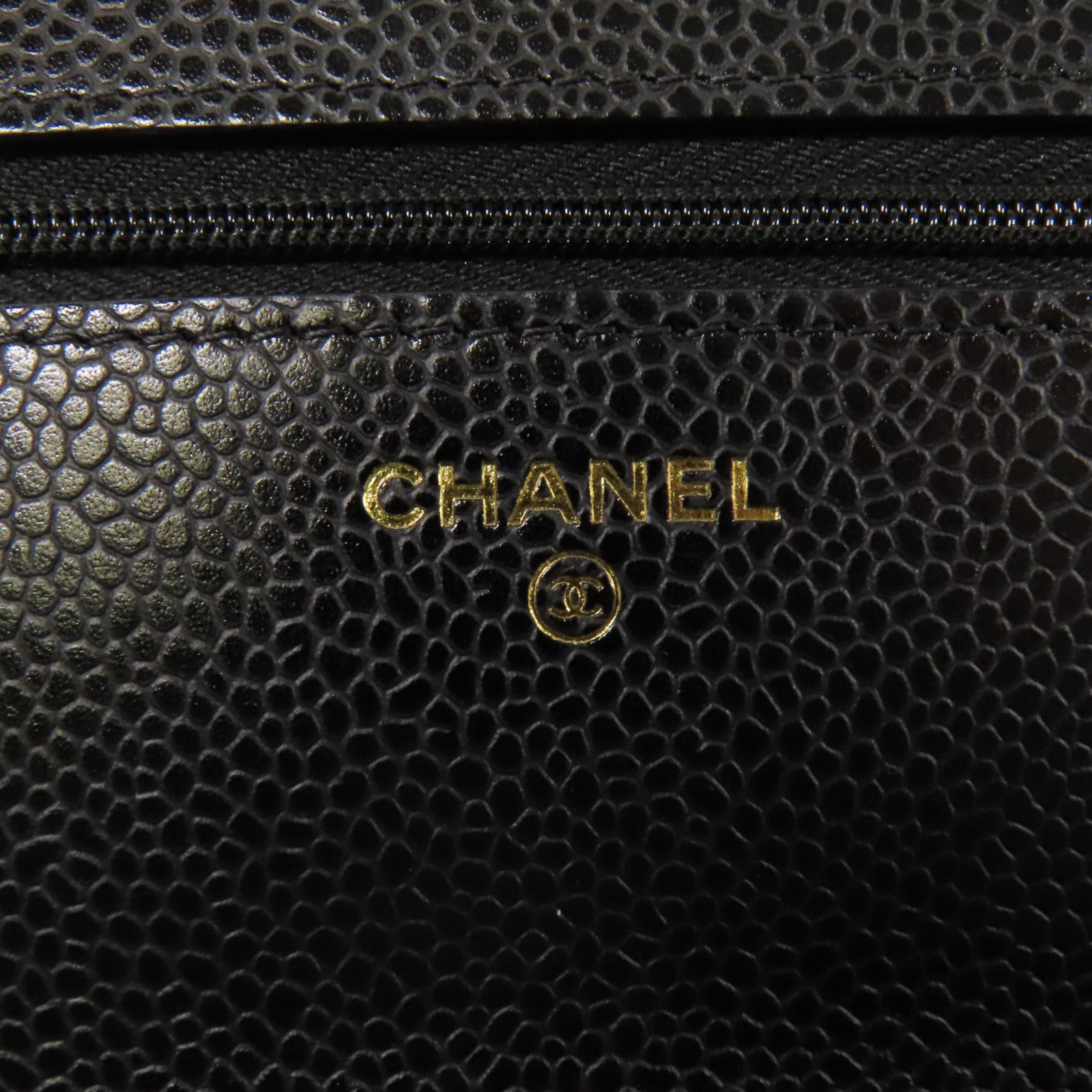 CHANEL 牛皮皮革WOC Wallet On Chain金扣鏈帶肩背袋