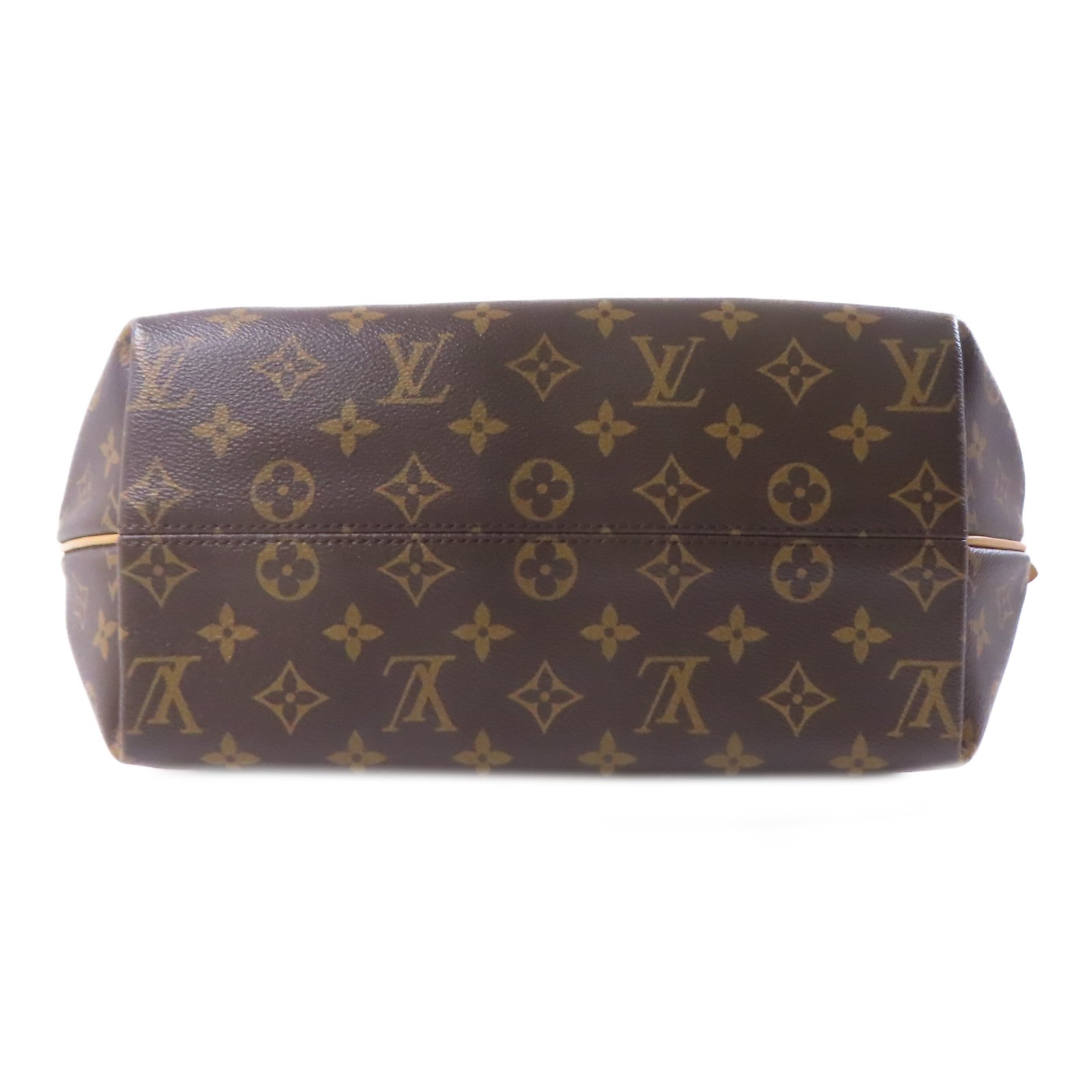 LOUIS VUITTON Monogram Turenne MM金扣手挽肩背兩用袋棕色