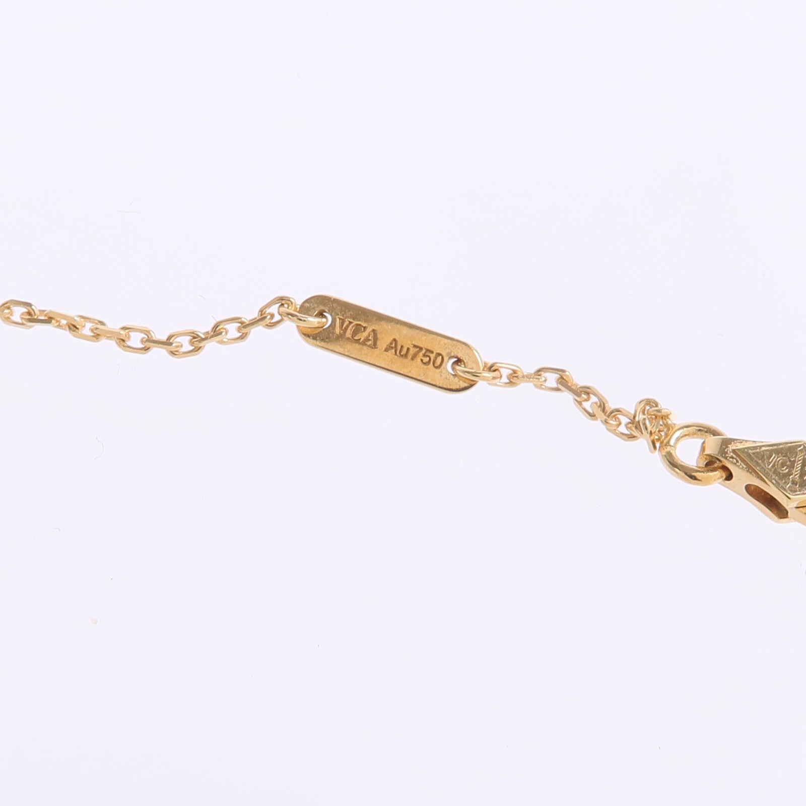 Van Cleef & Arpels 18K黃金/珍珠母貝Sweet Alhambra Pendant項鍊