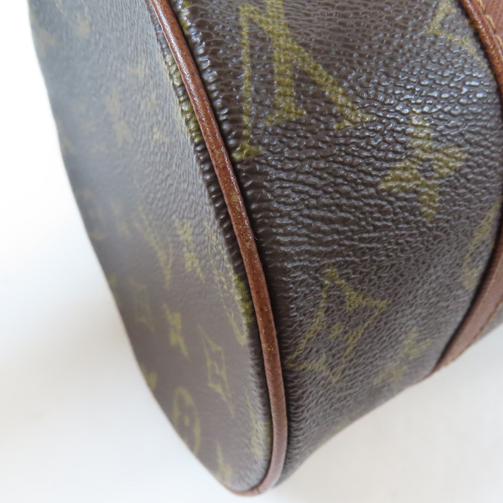 LOUIS VUITTON Monogram Papillon PM金扣肩背袋啡色
