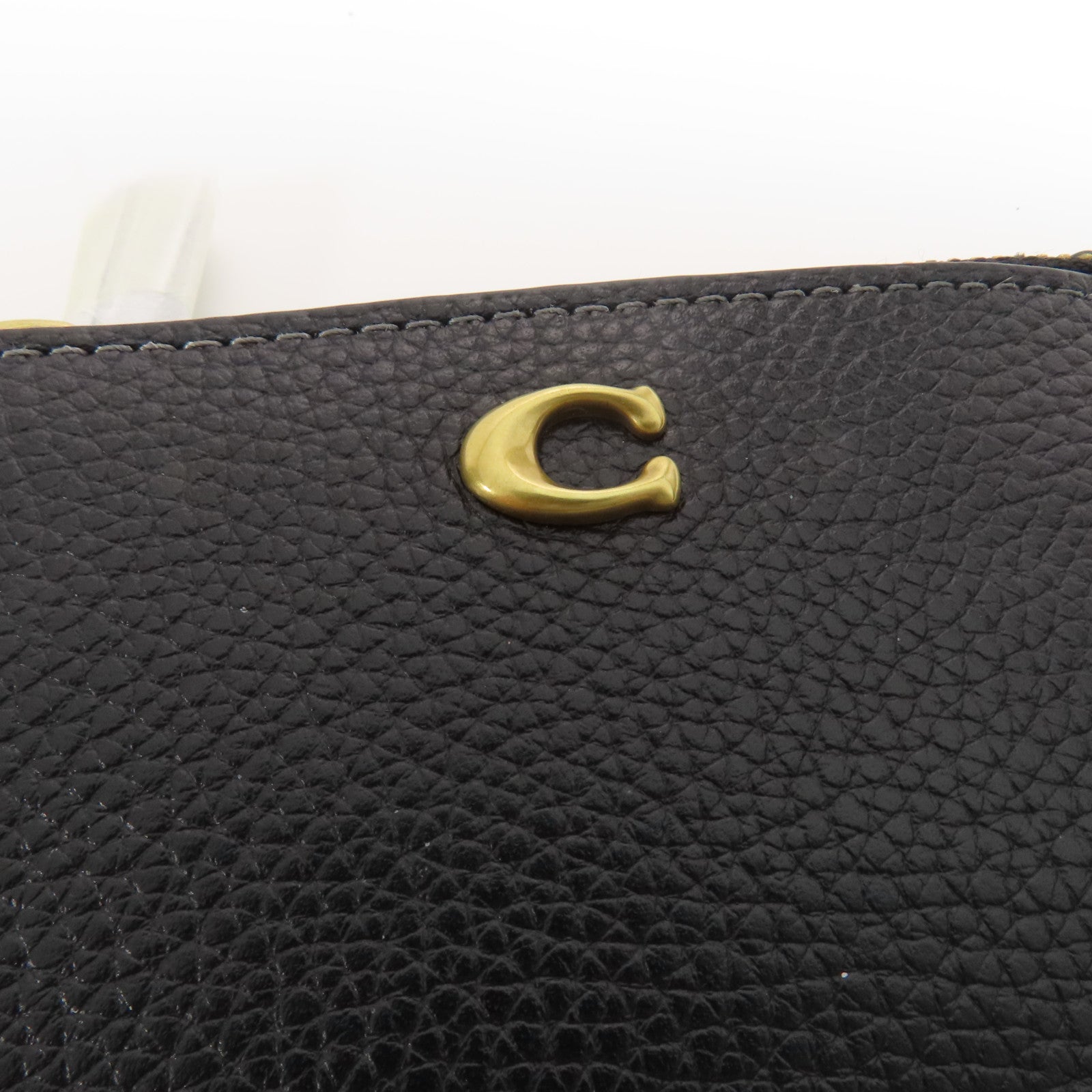 COACH 牛皮皮革Card/Coin Case金扣零錢包/卡片套