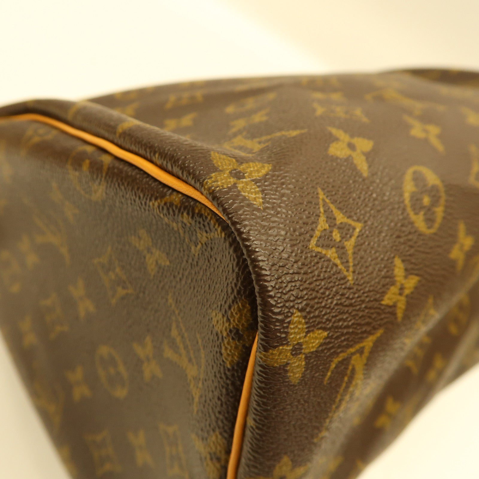 LOUIS VUITTON Monogram Speedy 30金扣手挽袋啡色