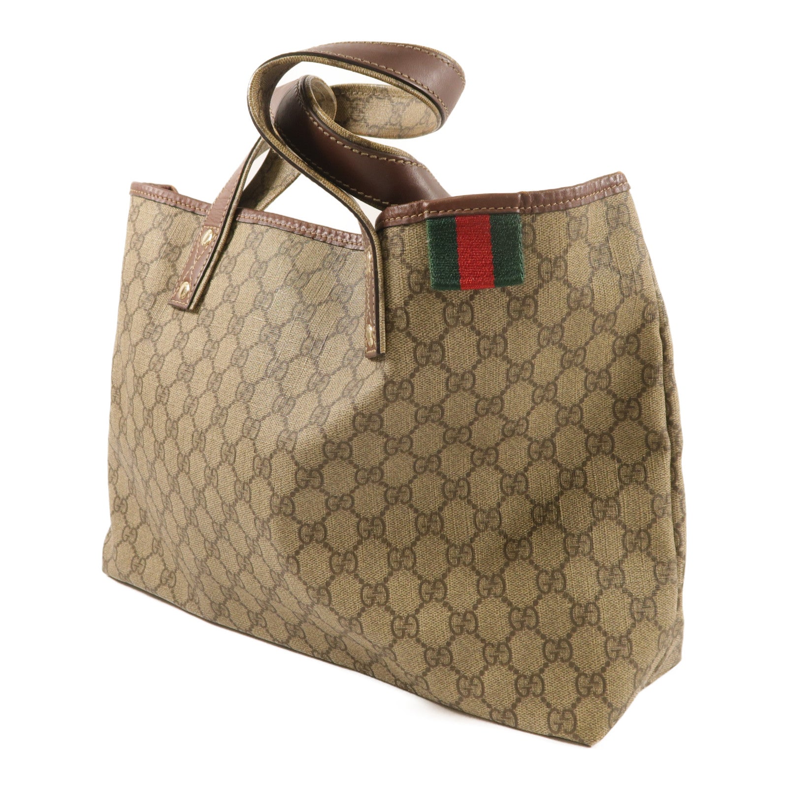 GUCCI 塗層帆布Tote bag金扣手挽袋