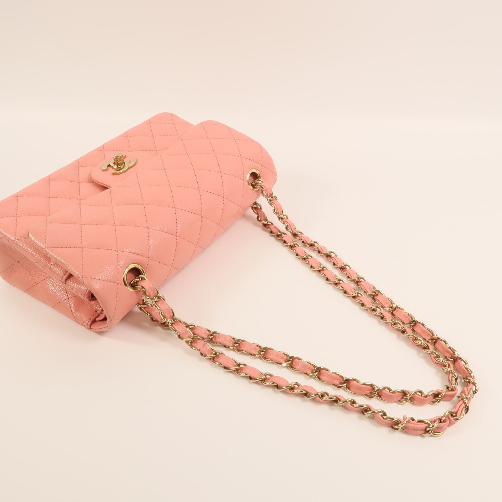 CHANEL 牛皮皮革Classic 25金扣鏈帶肩背袋