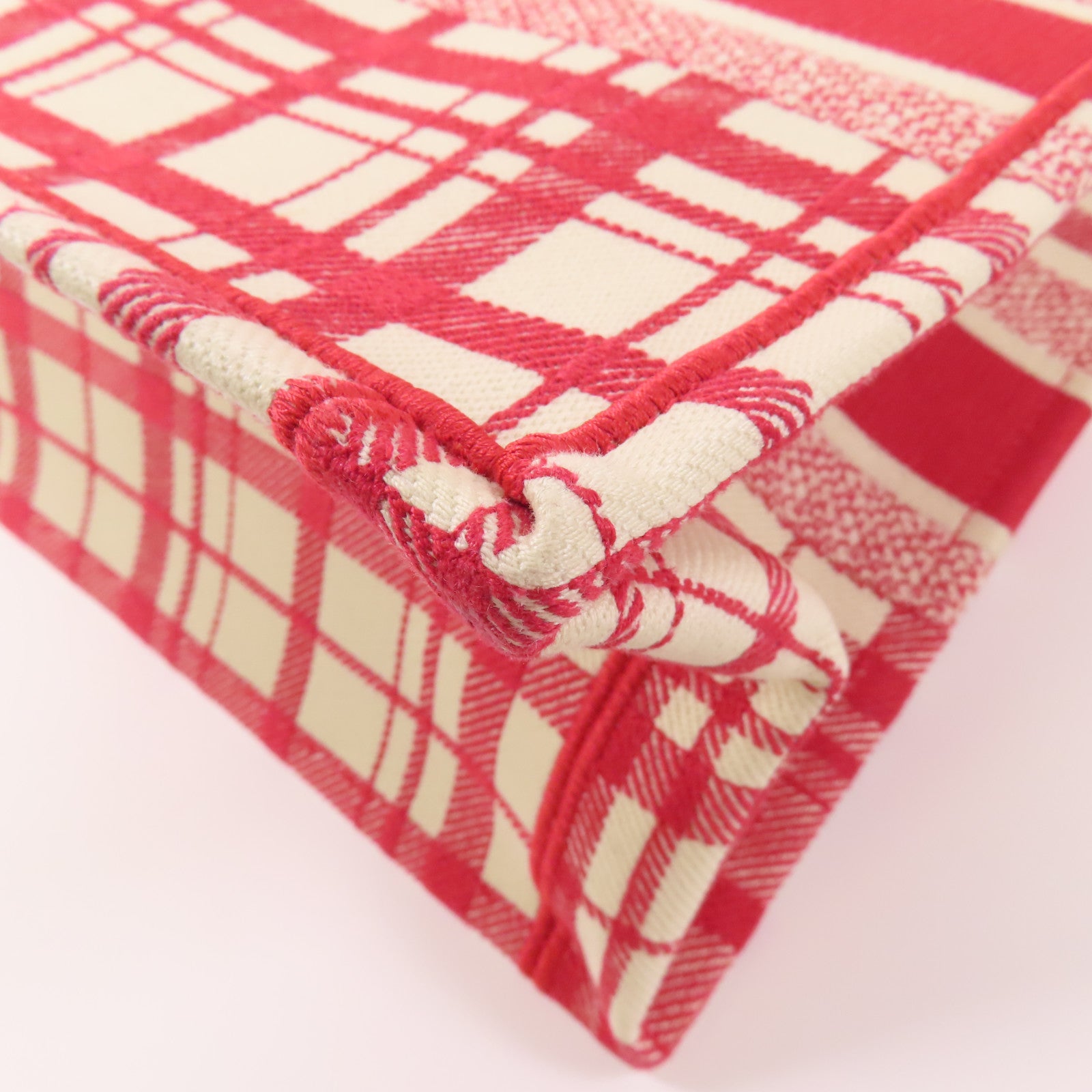 Dior CD Book Tote Canvas Red White