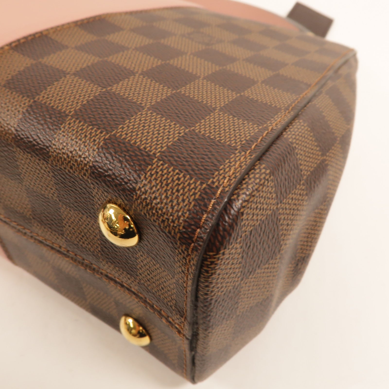 LOUIS VUITTON Damier Bond Street Magnolia金扣手挽肩背兩用袋