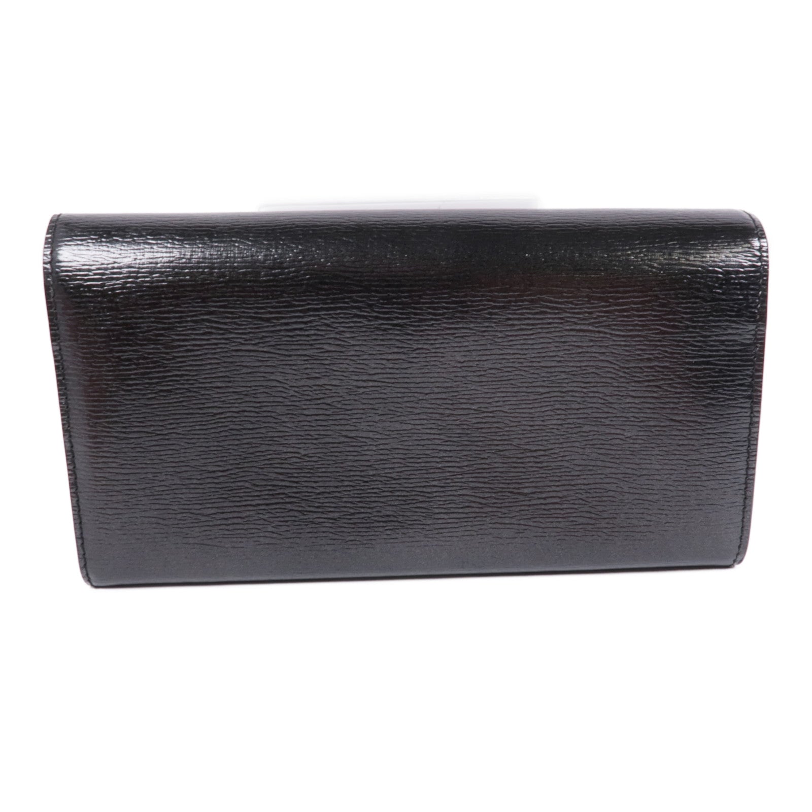 GUCCI GG GHW Long Wallet 251861 Calfskin Leather Black
