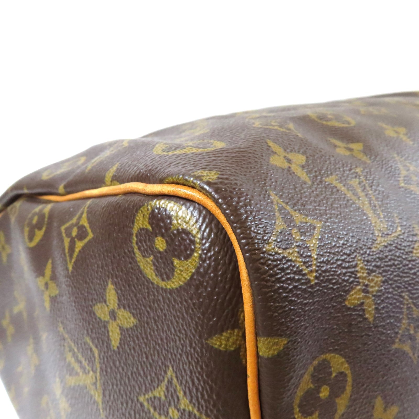 LOUIS VUITTON Monogram Speedy 35金扣手挽袋啡色