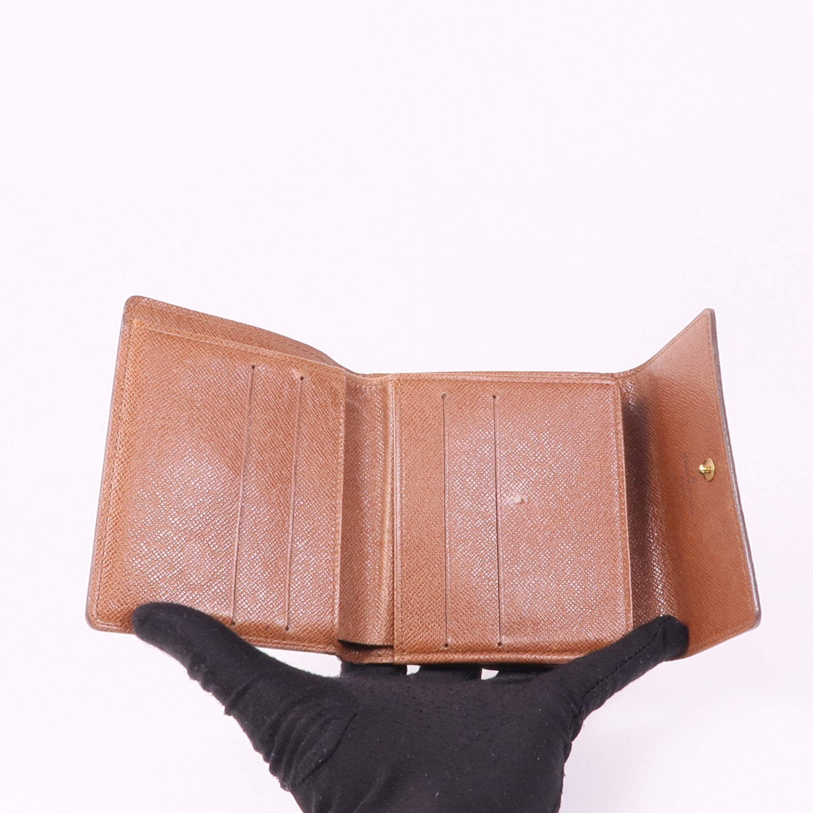 LOUIS VUITTON 【激減優惠】Monogram Porte Monnaie Billet Carte Credit Wallet金扣錢包