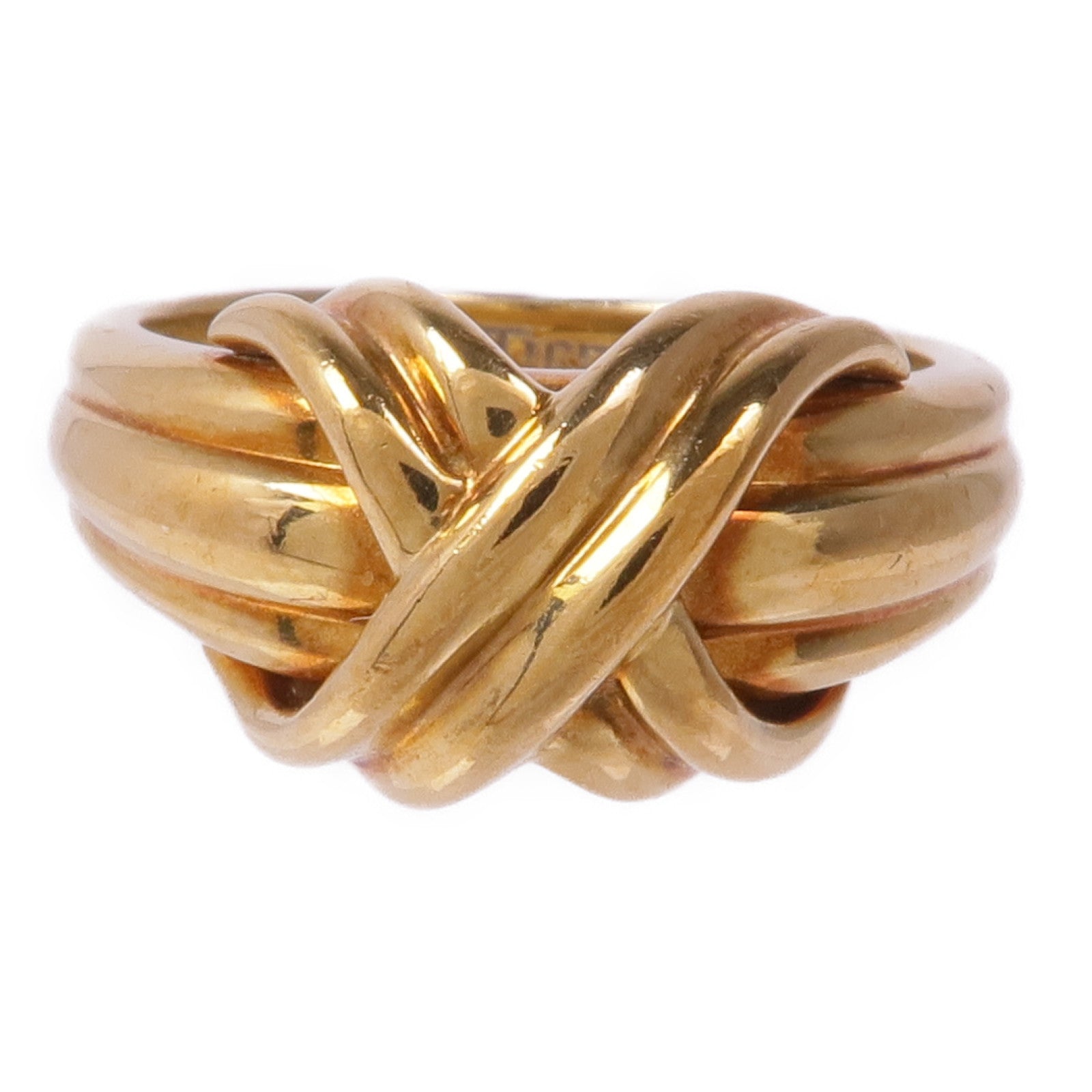 TIFFANY＆CO 18K黃金Ring戒指US#4.75