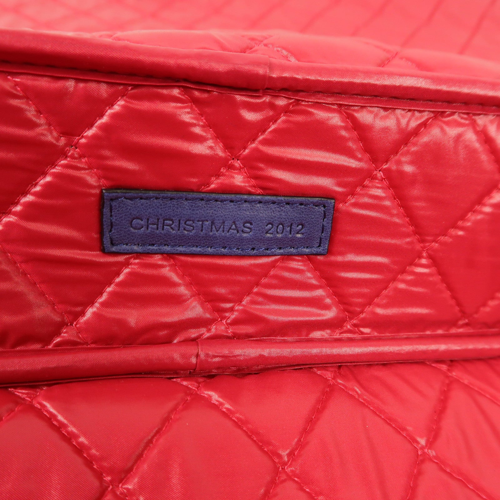 CHANEL CC SHW Laptop Bag Nylon Blue