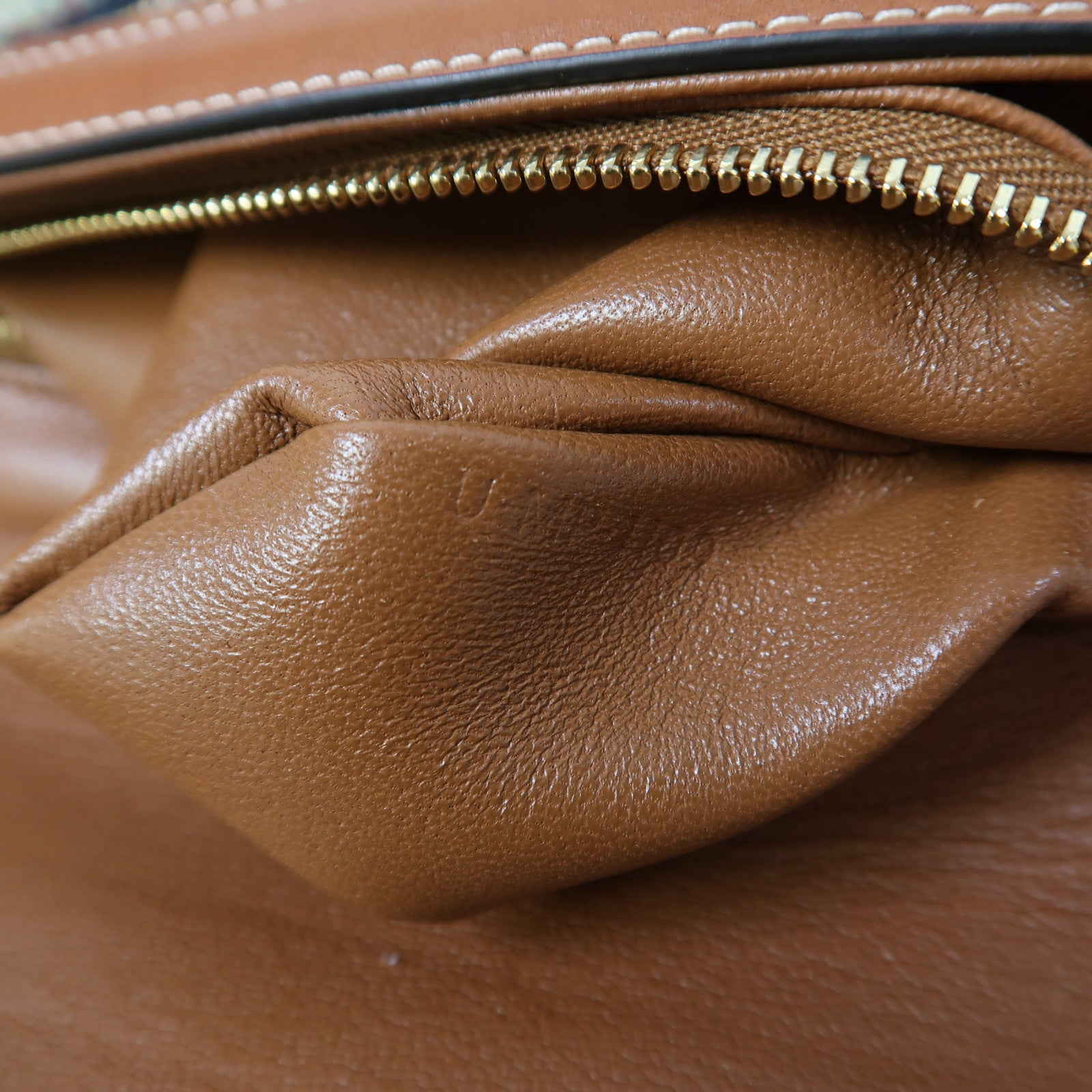 CELINE 帆布Shoulder Bag金扣鏈帶肩背袋啡色