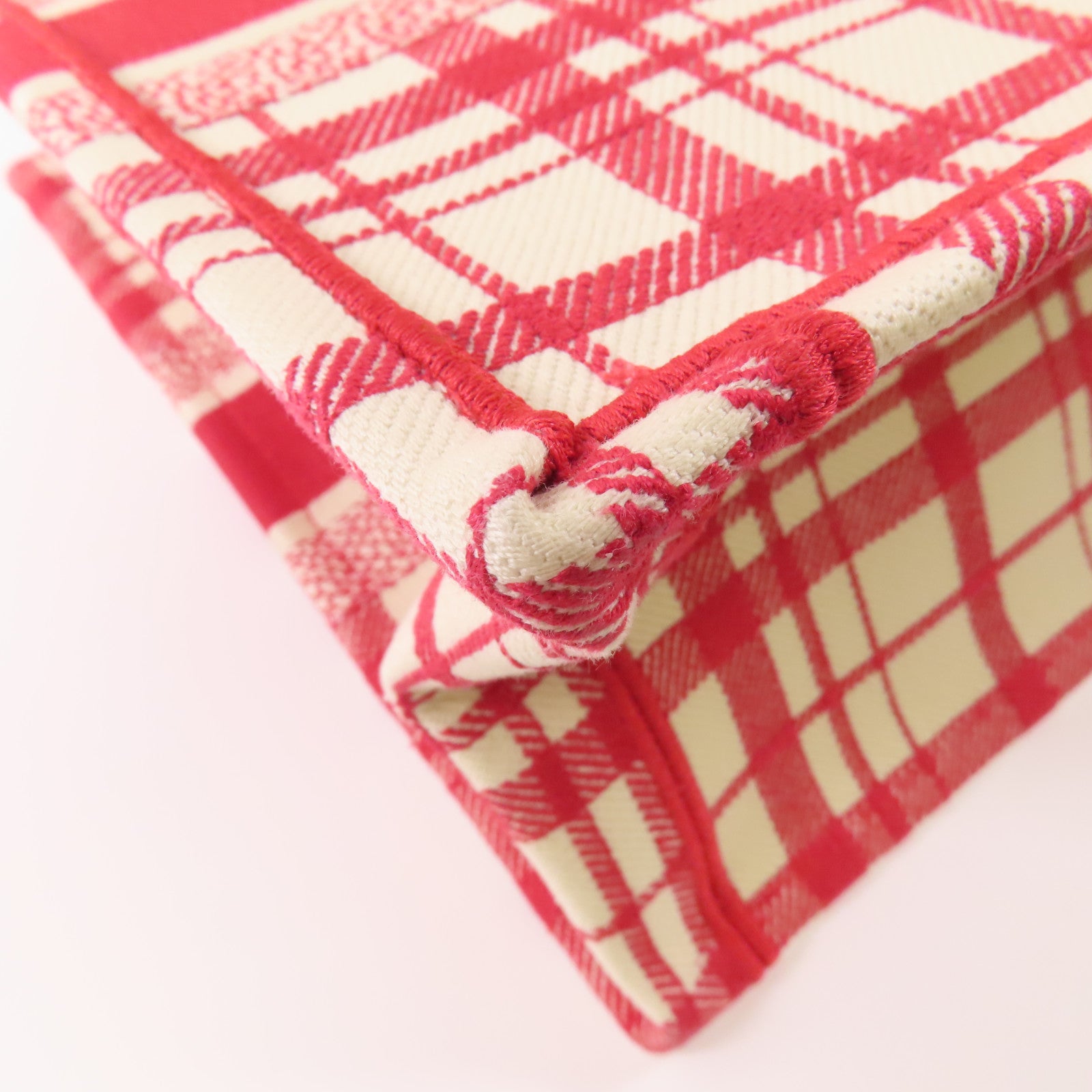 Dior CD Book Tote Canvas Red White