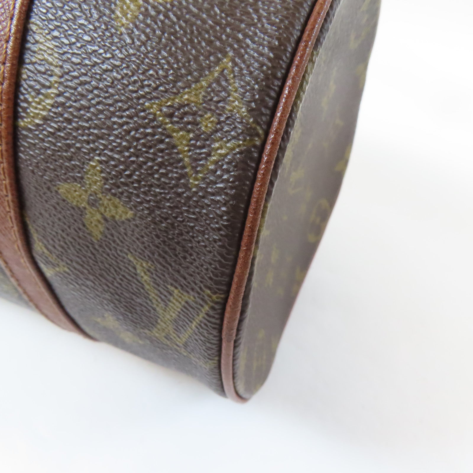 LOUIS VUITTON Monogram Papillon PM金扣肩背袋啡色