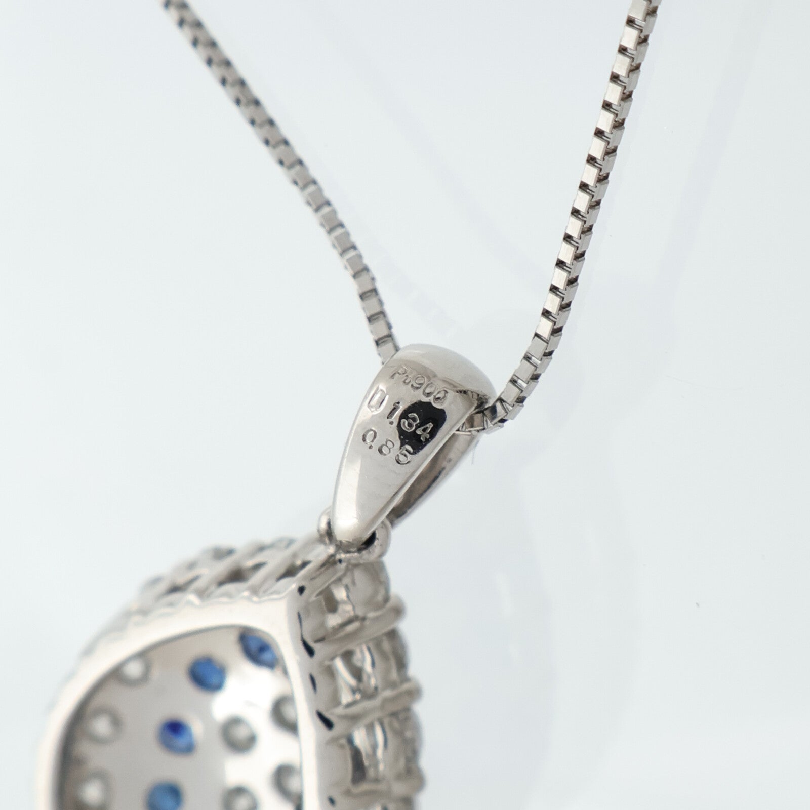 JEWELRY PT900鉑金/PT850鉑金/藍寶石Sapphire鑽石項鍊