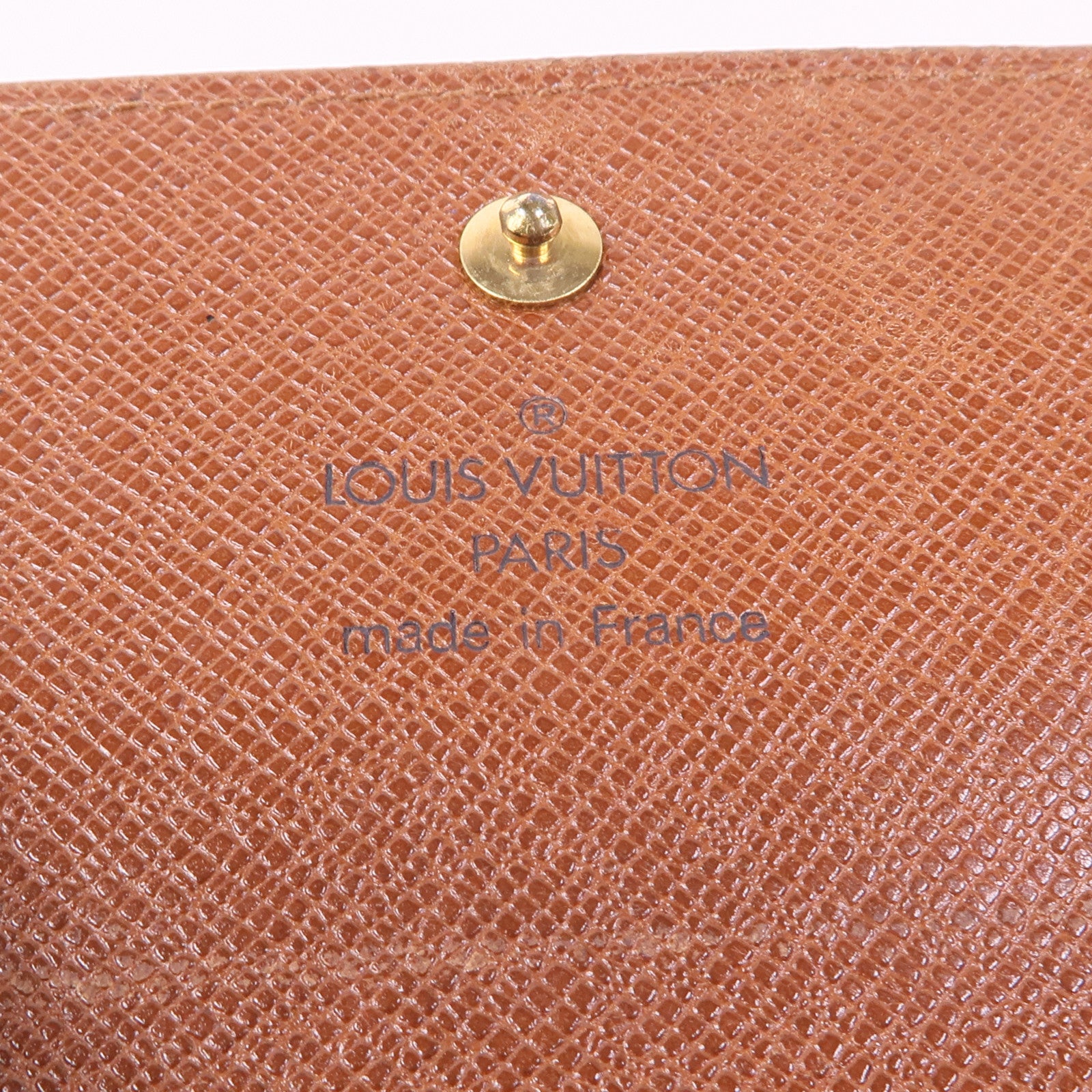 LOUIS VUITTON 【激減優惠】Monogram Porte Monnaie Billet Carte Credit Wallet金扣錢包