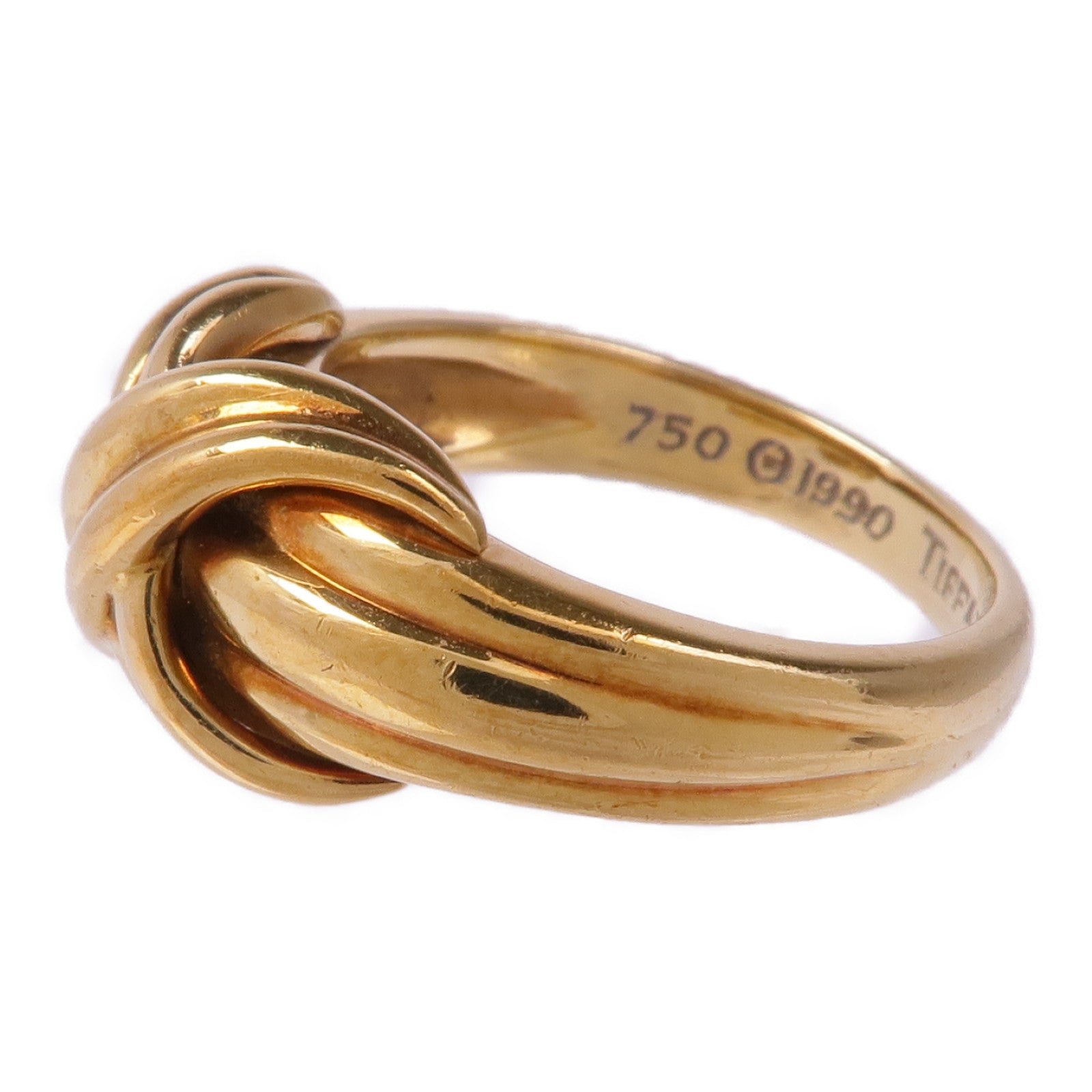 TIFFANY＆CO 18K黃金Ring戒指US#4.75