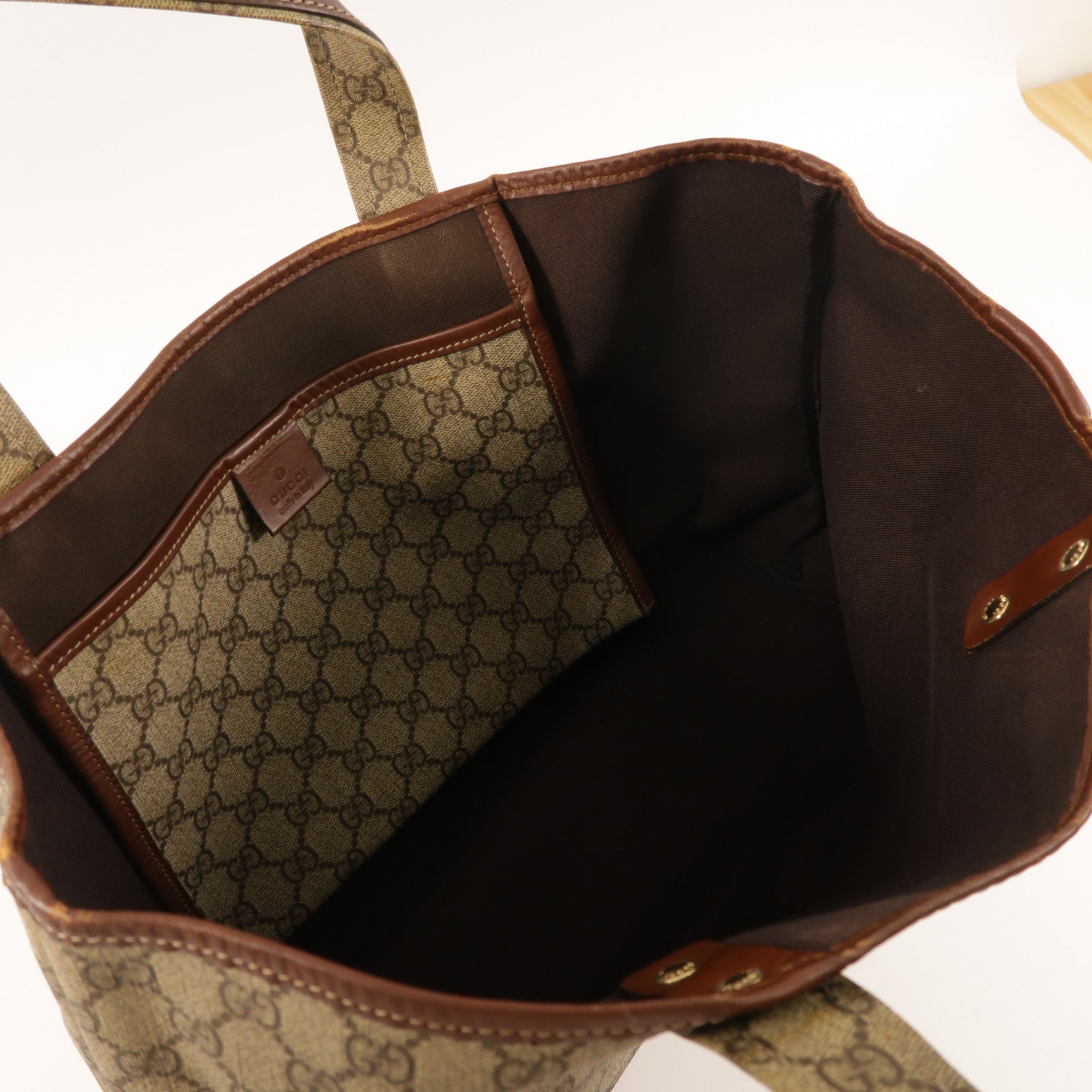 GUCCI 塗層帆布Tote bag金扣手挽袋