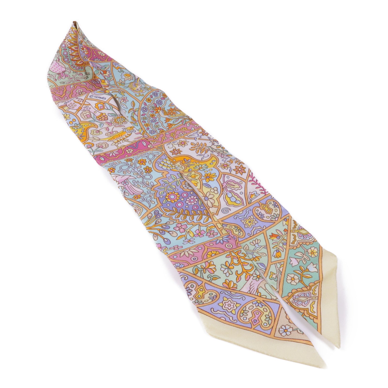 HERMES 絲質Twilly絲巾