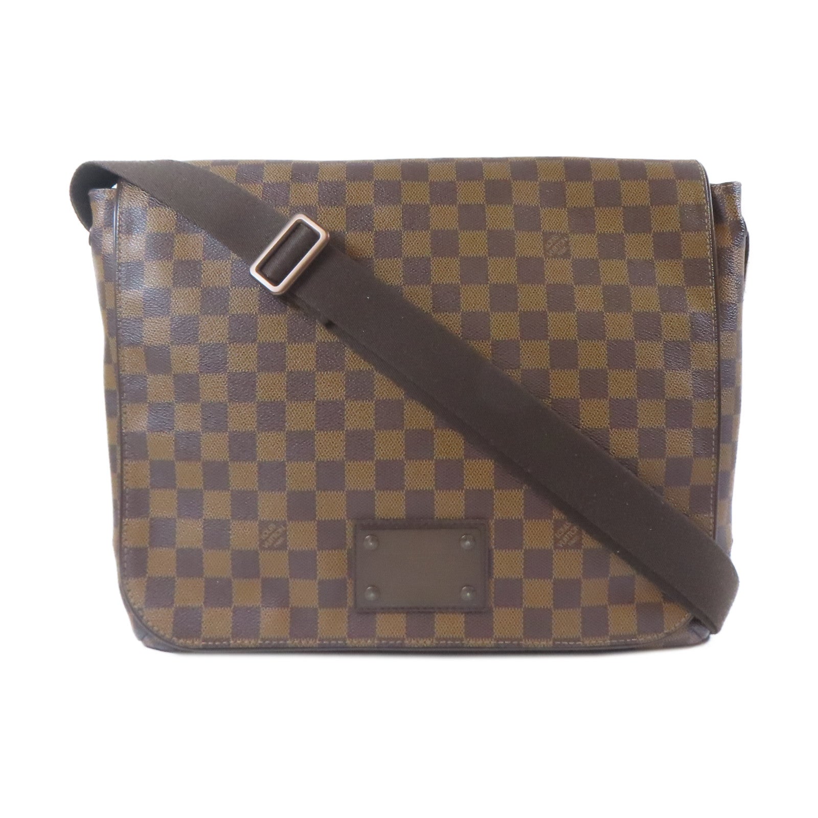 LOUIS VUITTON 【激減優惠】Damier Brooklyn GM金扣肩背袋啡色