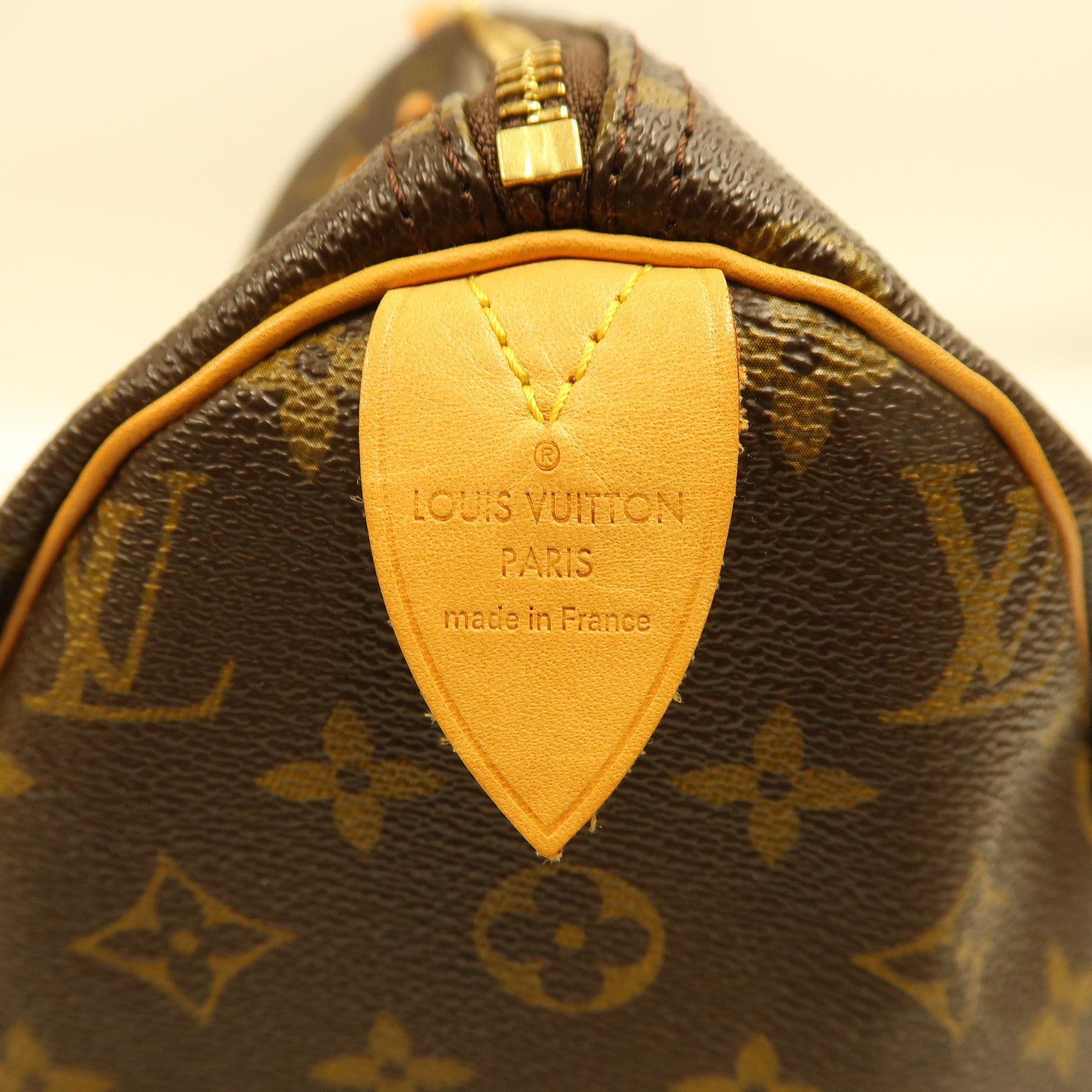 LOUIS VUITTON Monogram Speedy 30金扣手挽袋啡色