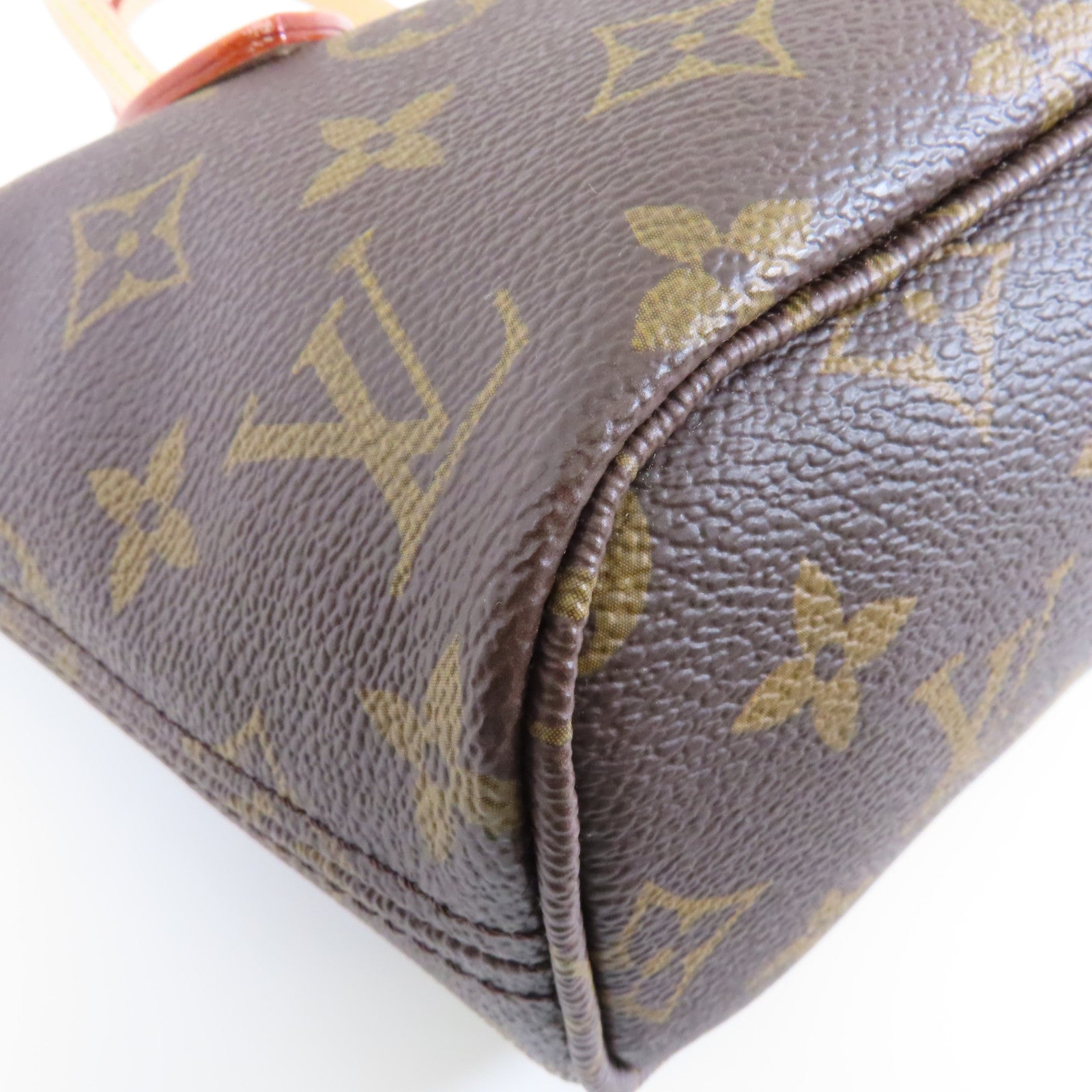LOUIS VUITTON Monogram Neverfull BB金扣手挽肩背兩用袋啡色