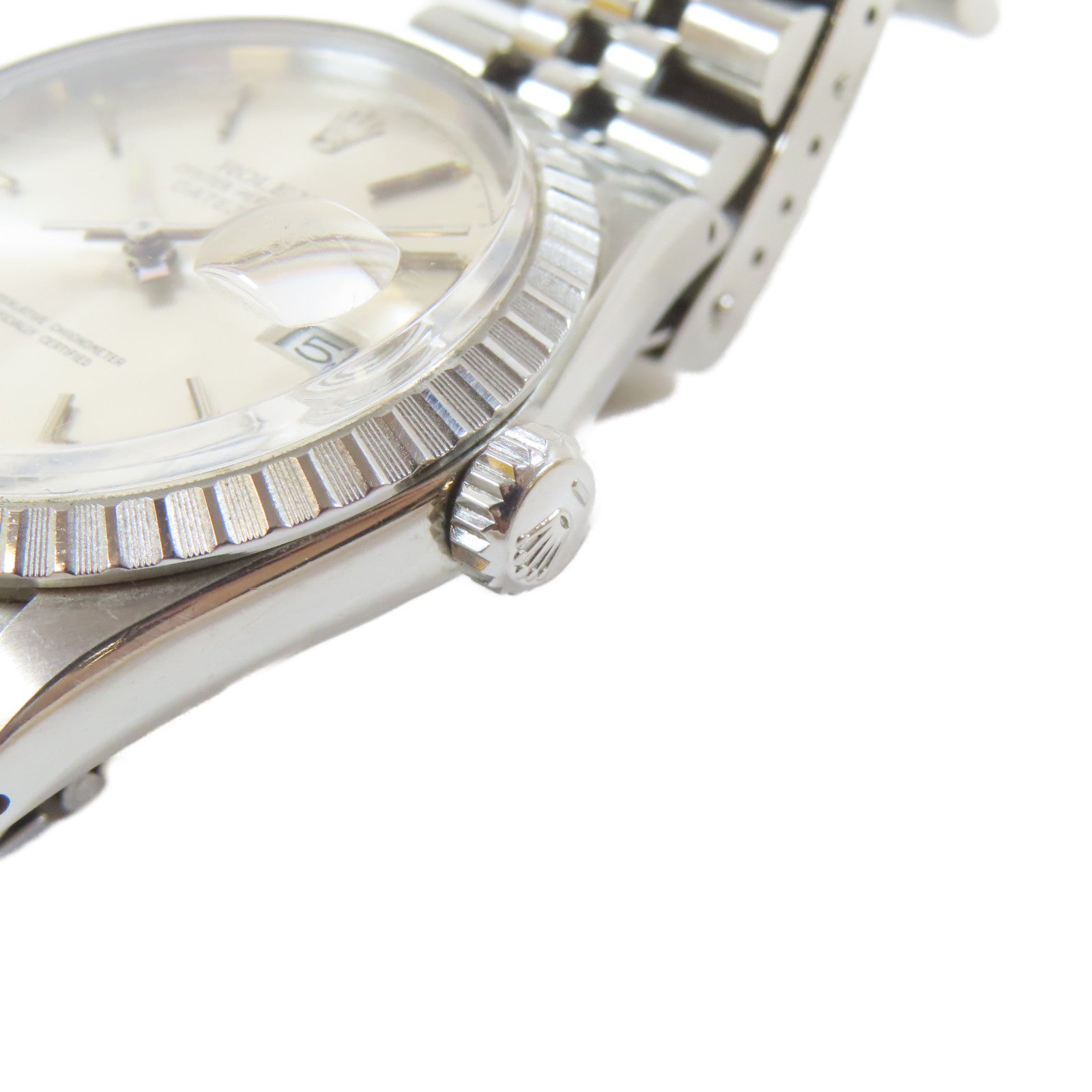 ROLEX Datejust不鏽鋼手錶自動機芯銀色