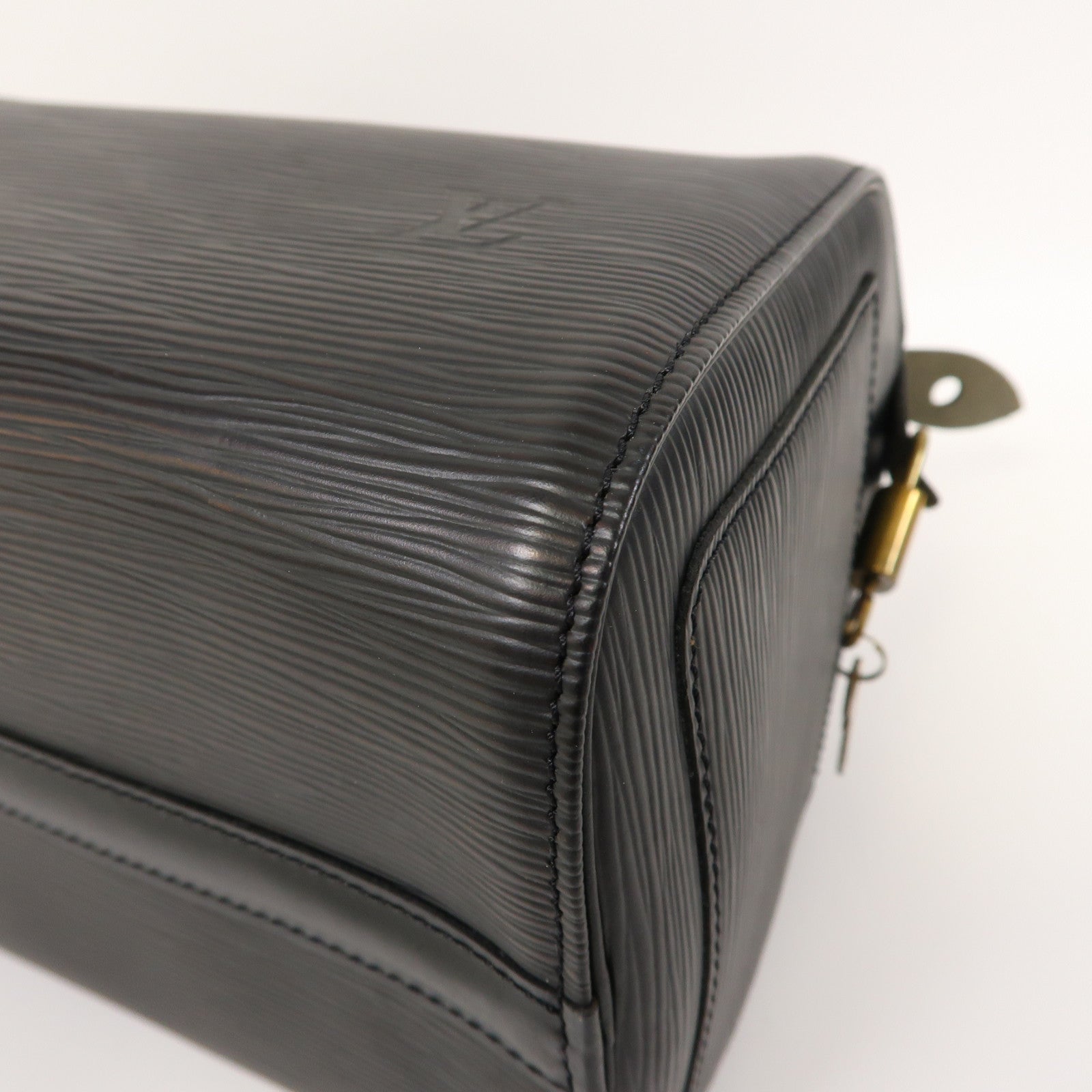 LOUIS VUITTON Epi Speedy 25金扣手挽袋黑色