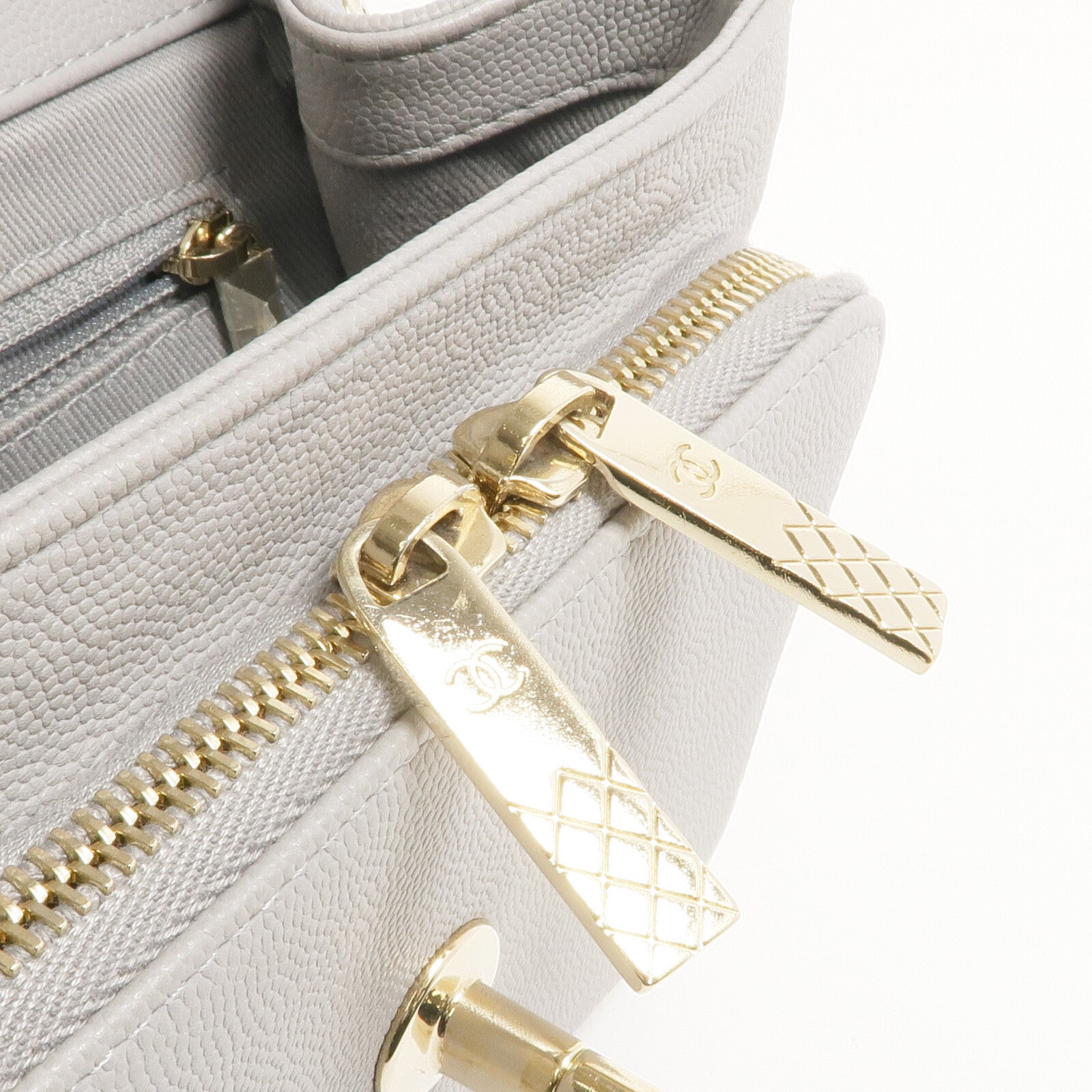 CHANEL 牛皮皮革2way Chain Shoulder Bag金扣手挽肩背兩用袋