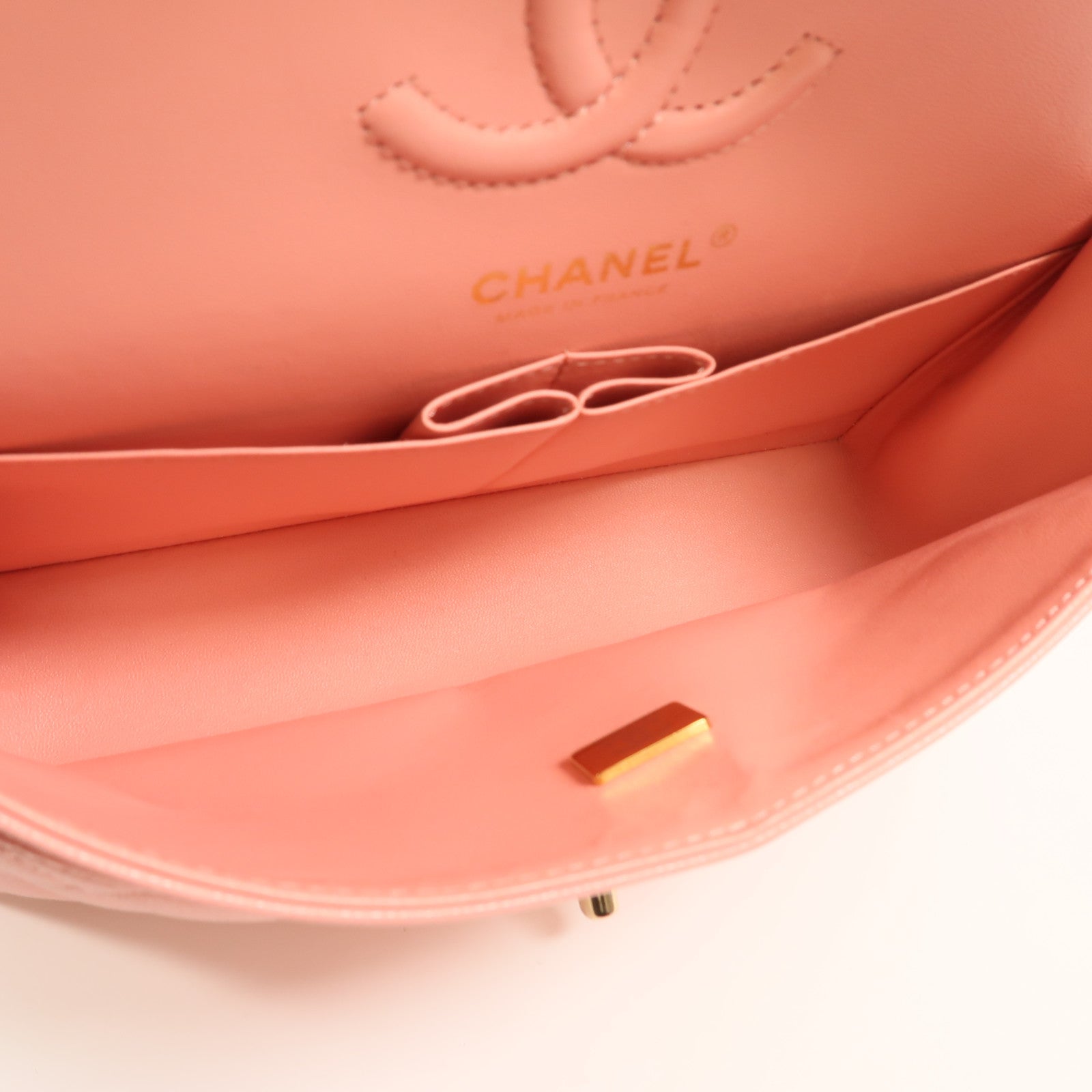 CHANEL 牛皮皮革Classic 25金扣鏈帶肩背袋